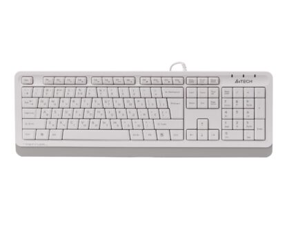 Клавиатура Fstyler Sleek MMedia Comfort, USB, белая A4Tech FKS10
