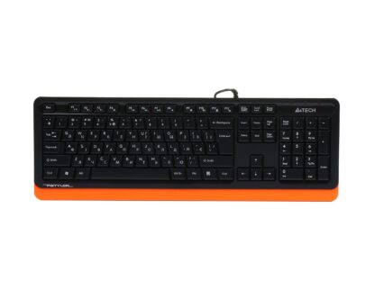 Клавіатура Fstyler Sleek MMedia Comfort, USB, помаранчевий A4Tech