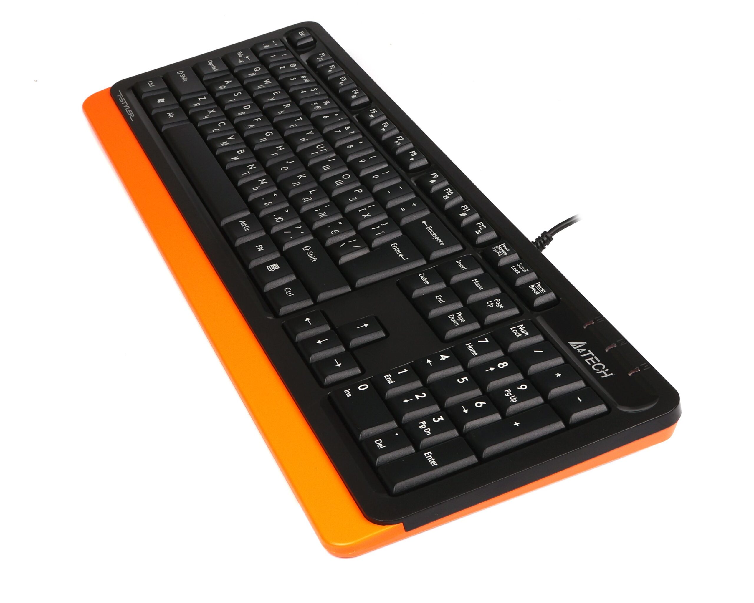 Клавіатура Fstyler Sleek MMedia Comfort, USB, помаранчевий A4Tech — фото 5