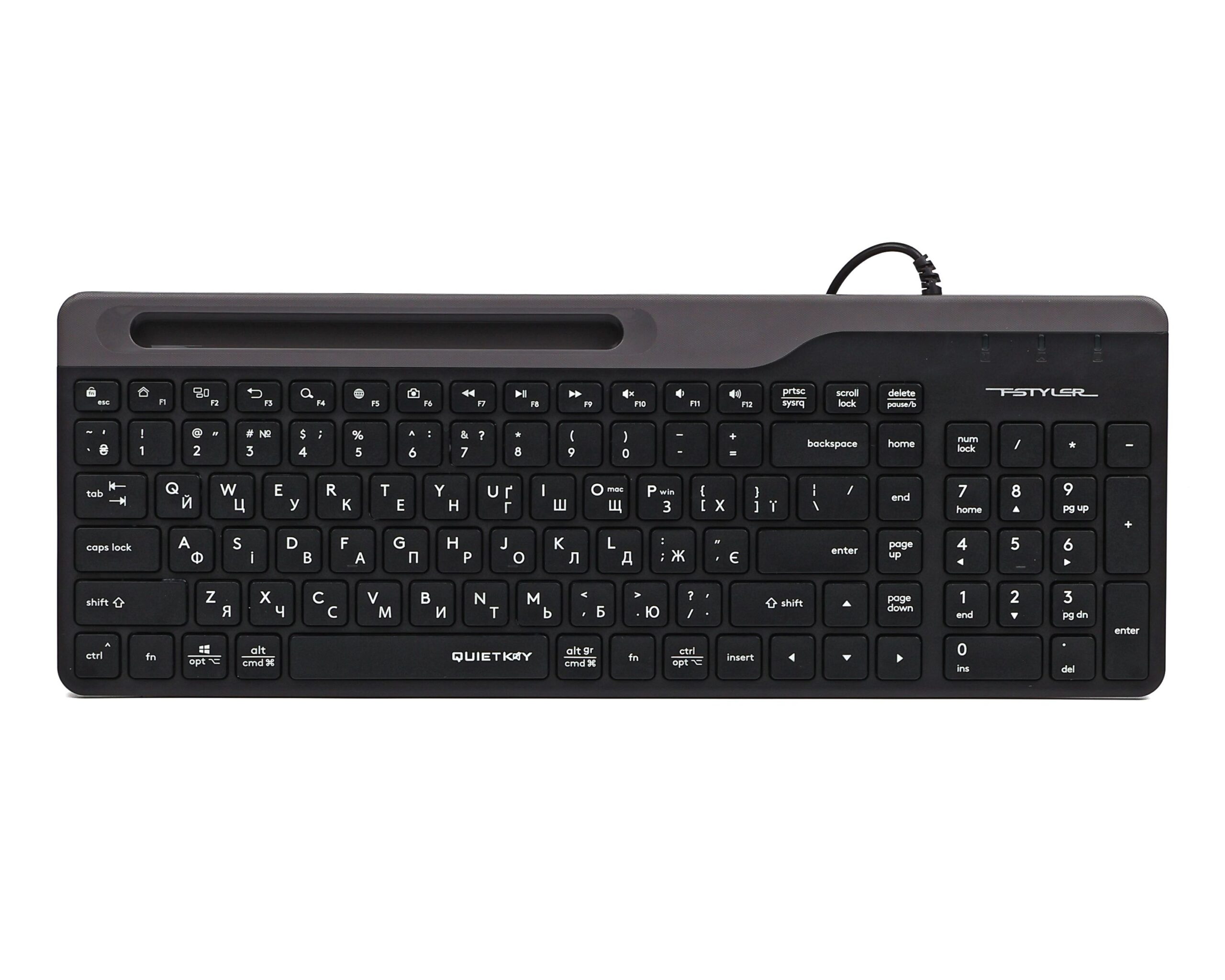 Клавіатура Fstyler, USB, чорний A4Tech FK25