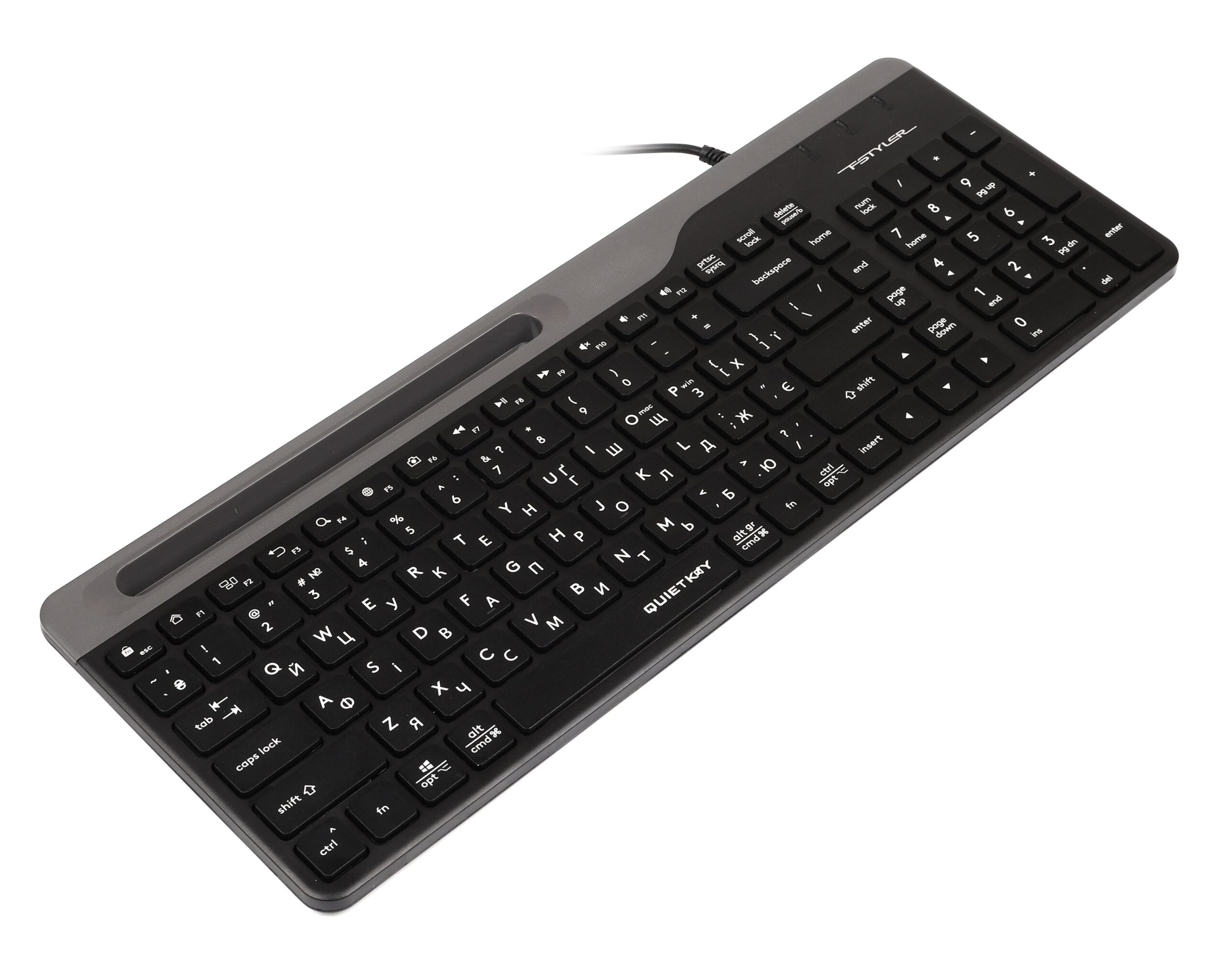 Клавіатура Fstyler, USB, чорний A4Tech FK25 — фото 2