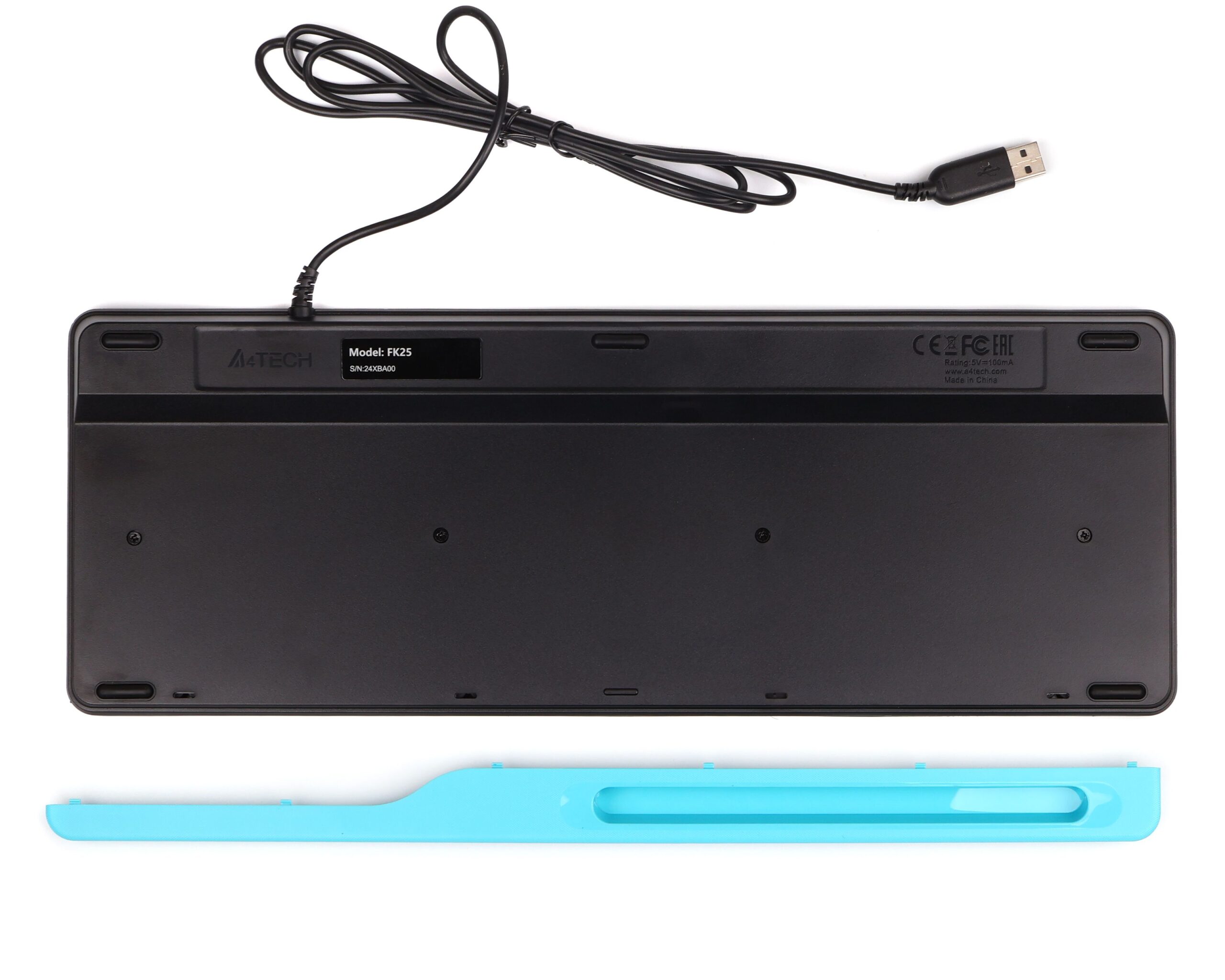Клавіатура Fstyler, USB, чорний A4Tech FK25 — фото 5