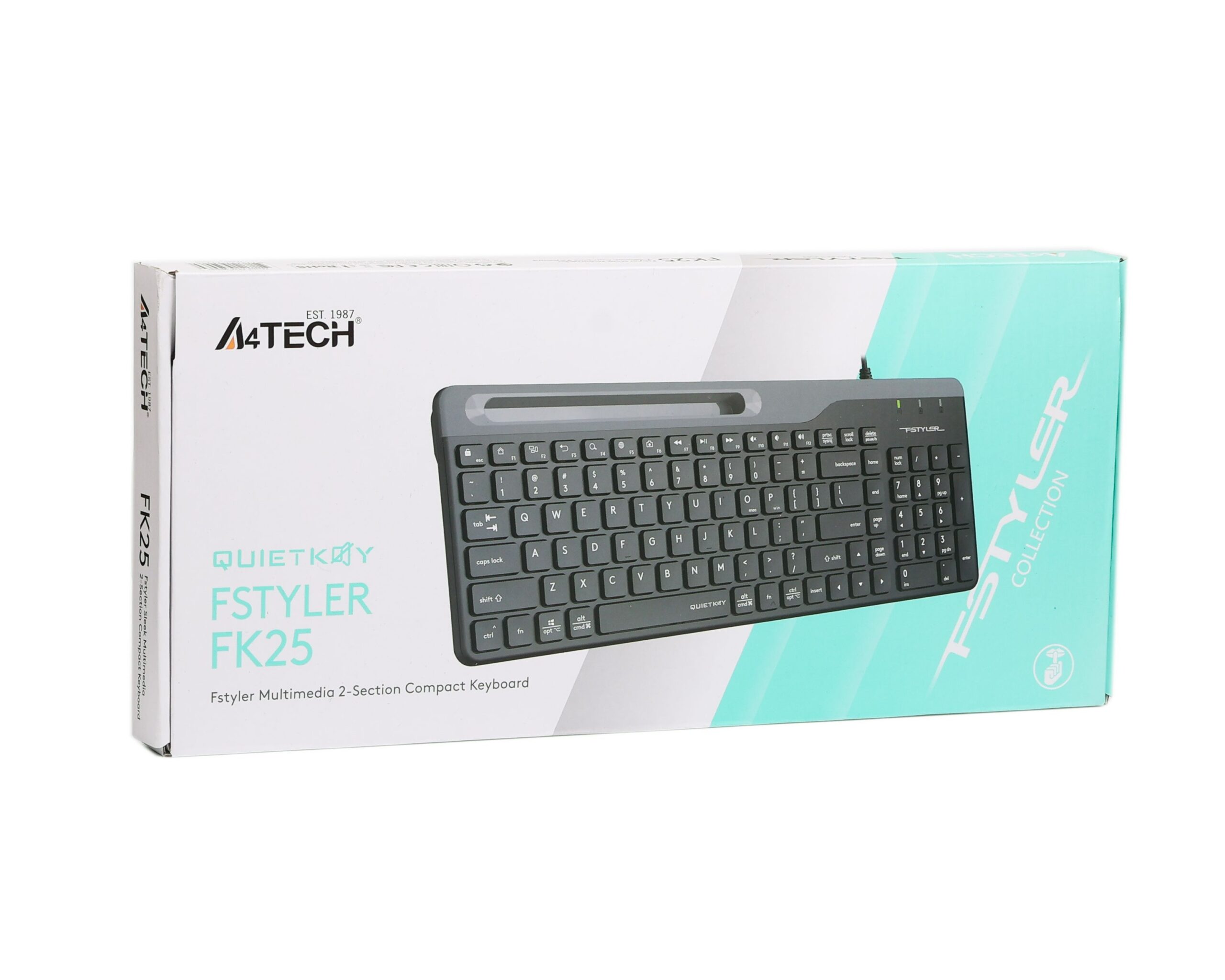 Клавіатура Fstyler, USB, чорний A4Tech FK25 — фото 6