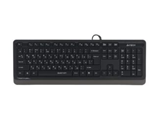 Клавіатура Fstyler, USB, QuietKey, чорний A4Tech FK10Q сірий