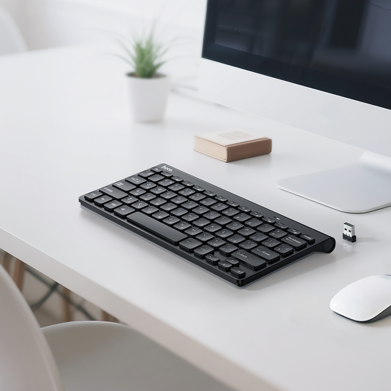 Клавіатура HOCO GM70 Dragon 2.4G wireless mini keyboard(Ukrainian version) Black — фото 8