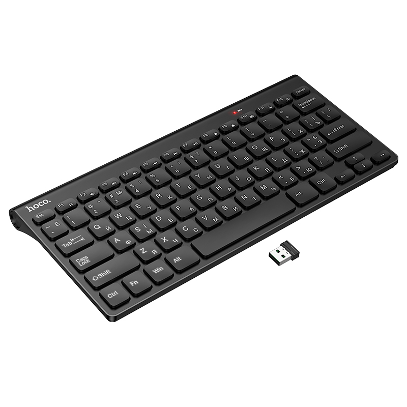 Клавіатура HOCO GM70 Dragon 2.4G wireless mini keyboard(Ukrainian version) Black