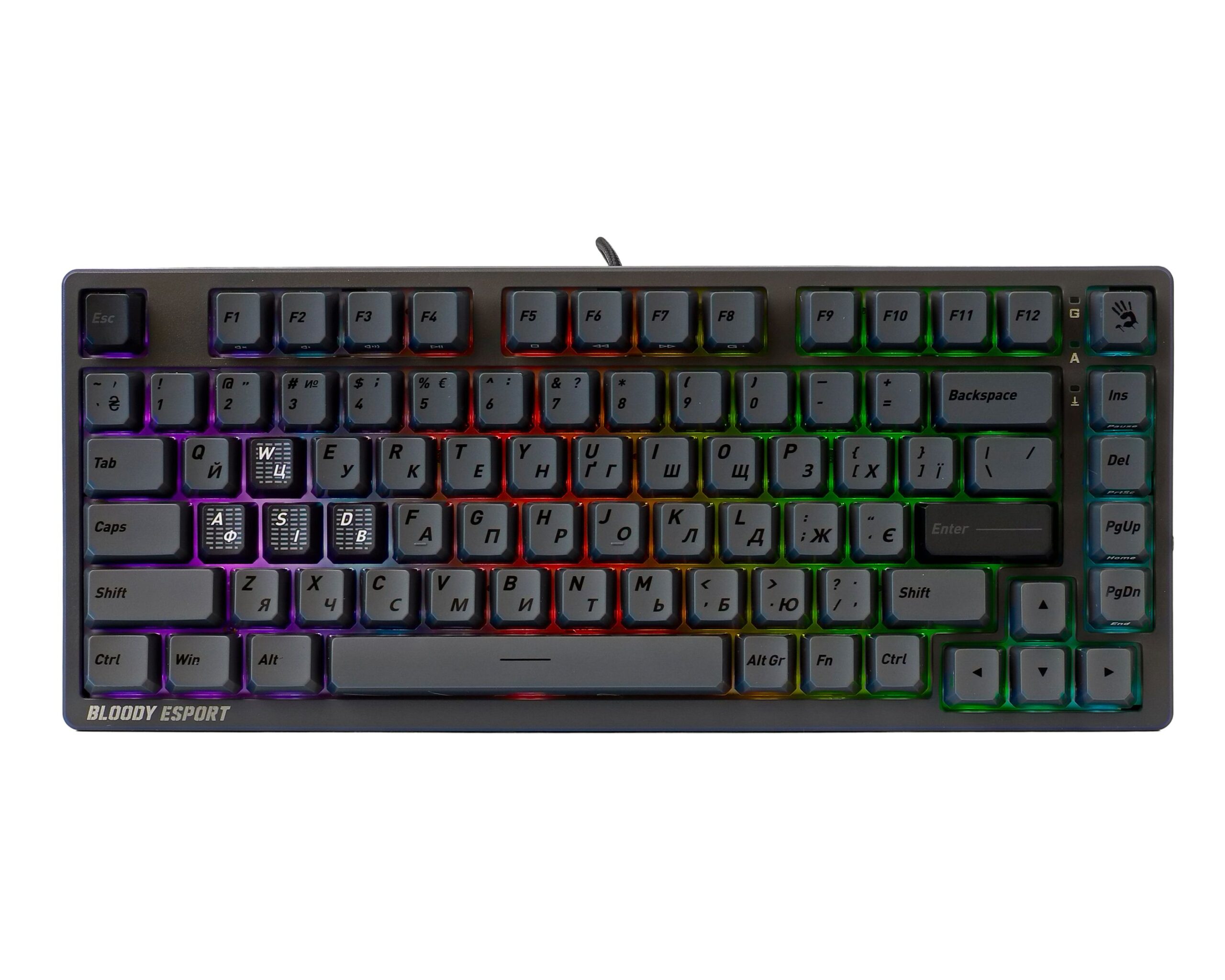Клавіатура магнітна ігрова, USB, RGB підсвічування, Magnetic Switch