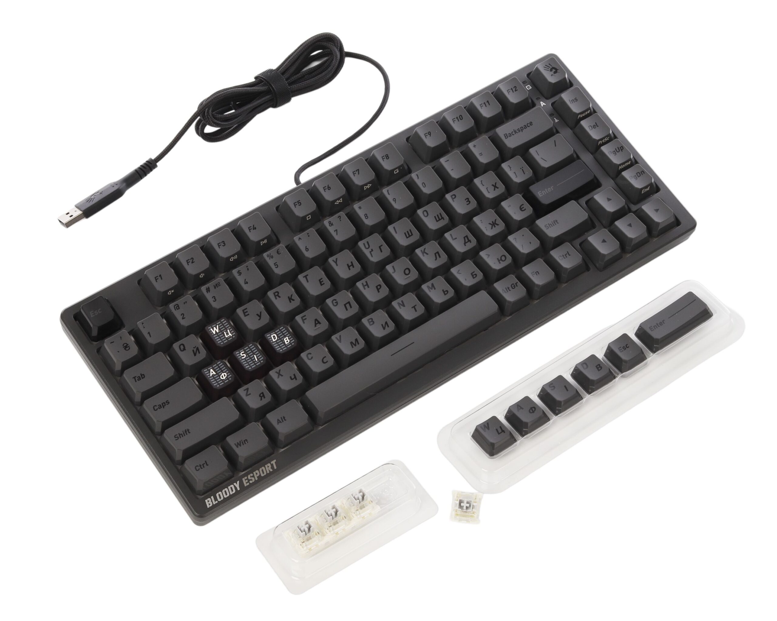 Клавіатура магнітна ігрова, USB, RGB підсвічування, Magnetic Switch — фото 4
