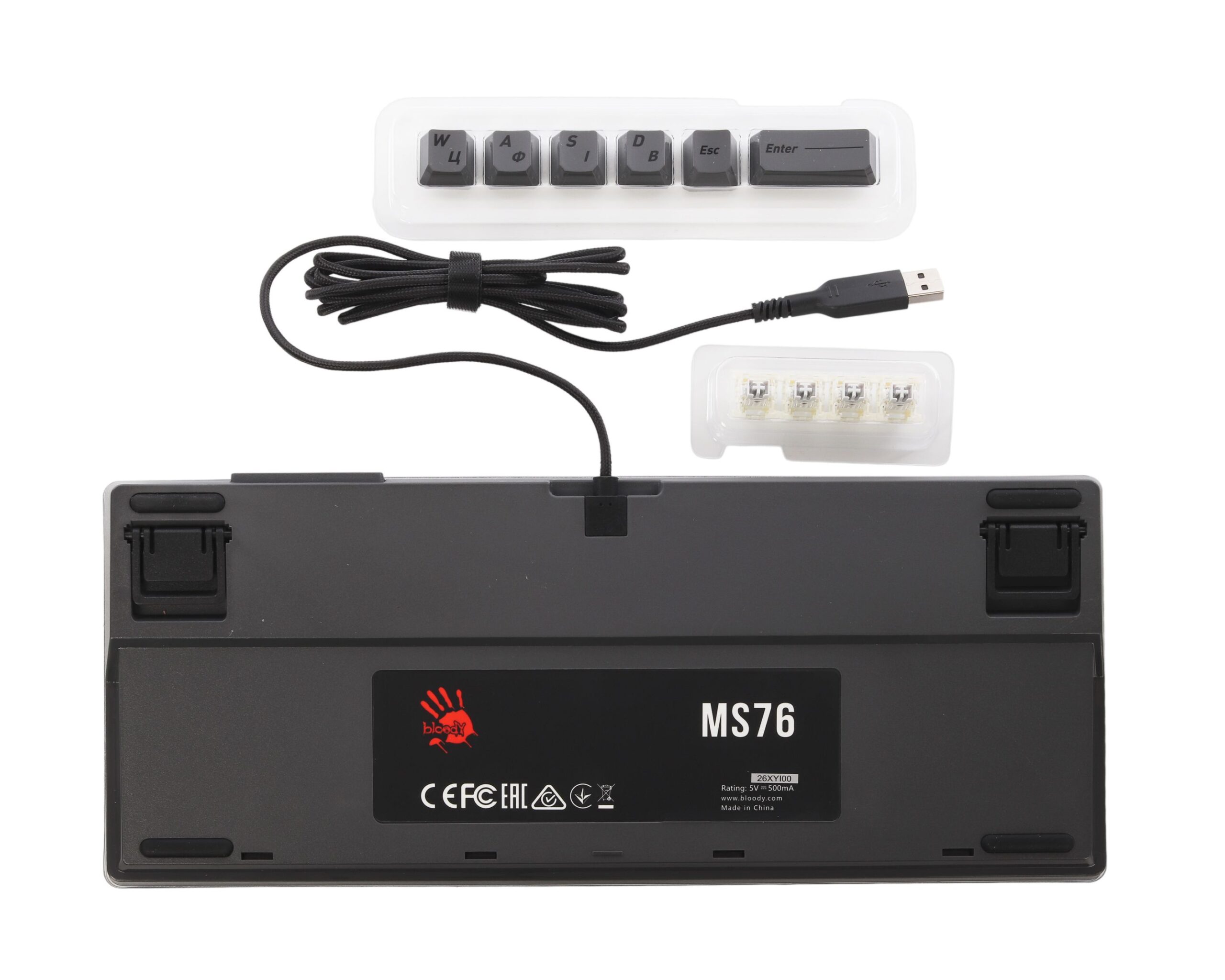 Клавіатура магнітна ігрова, USB, RGB підсвічування, Magnetic Switch — фото 7
