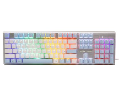 Клавіатура механічна ігрова, неонове підсвічування, USB, FS Switches (FS100, Icy Blue)