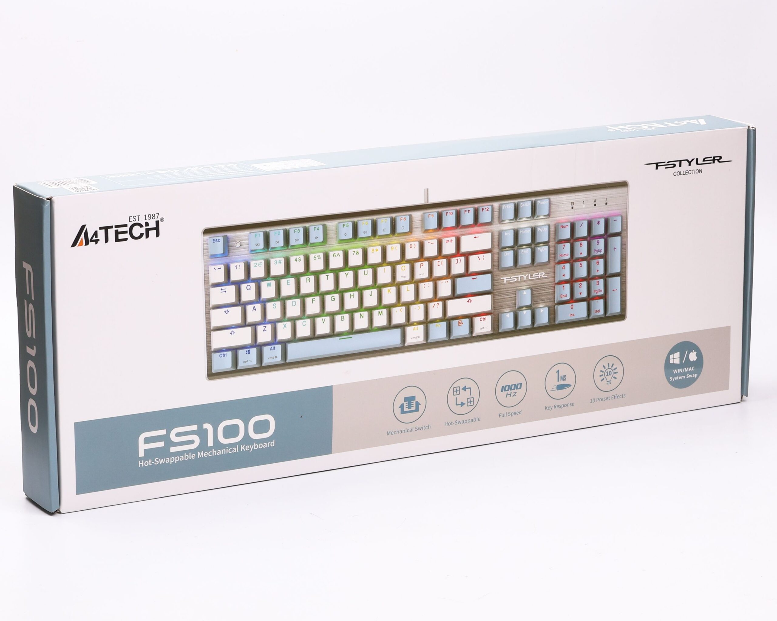Клавіатура механічна ігрова, неонове підсвічування, USB, FS Switches — фото 10