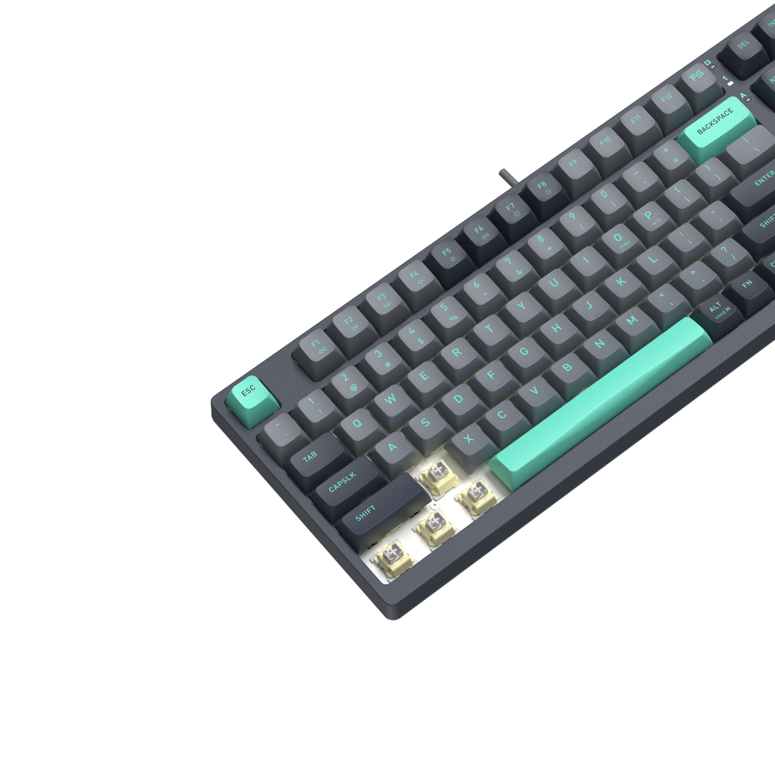 Клавіатура механічна ігрова, USB, FS Switches, сірий A4Tech FS300 — фото 12