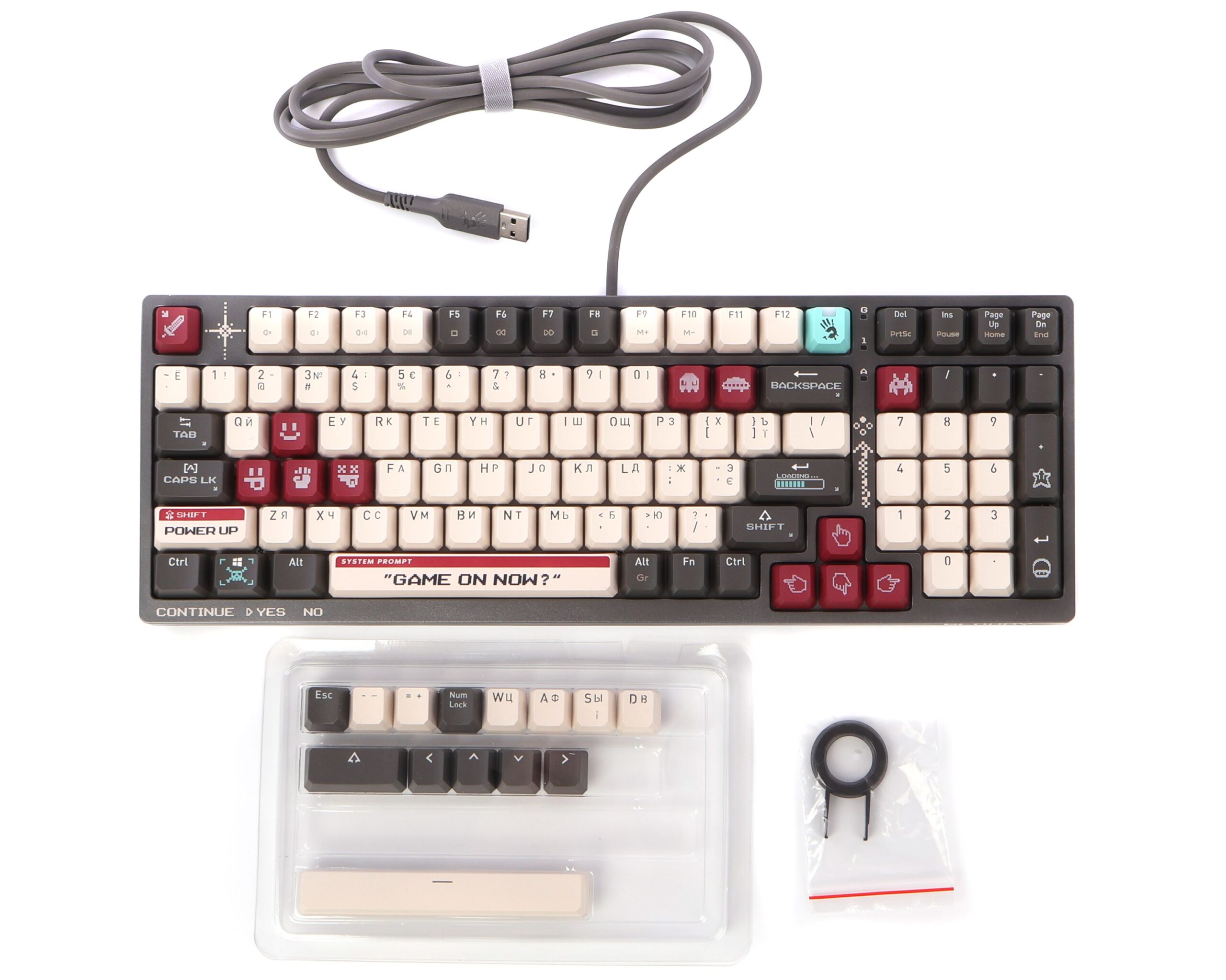 Клавіатура механічна ігрова, USB, підсвічування, Blms Red Plus Switch — фото 5