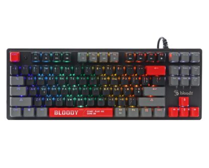 Клавіатура механічна ігрова, USB, RGB підсвічування, Blms Red Plus