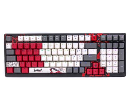 Клавіатура механічна ігрова, USB, RGB підсвічування, Blms Red Plus