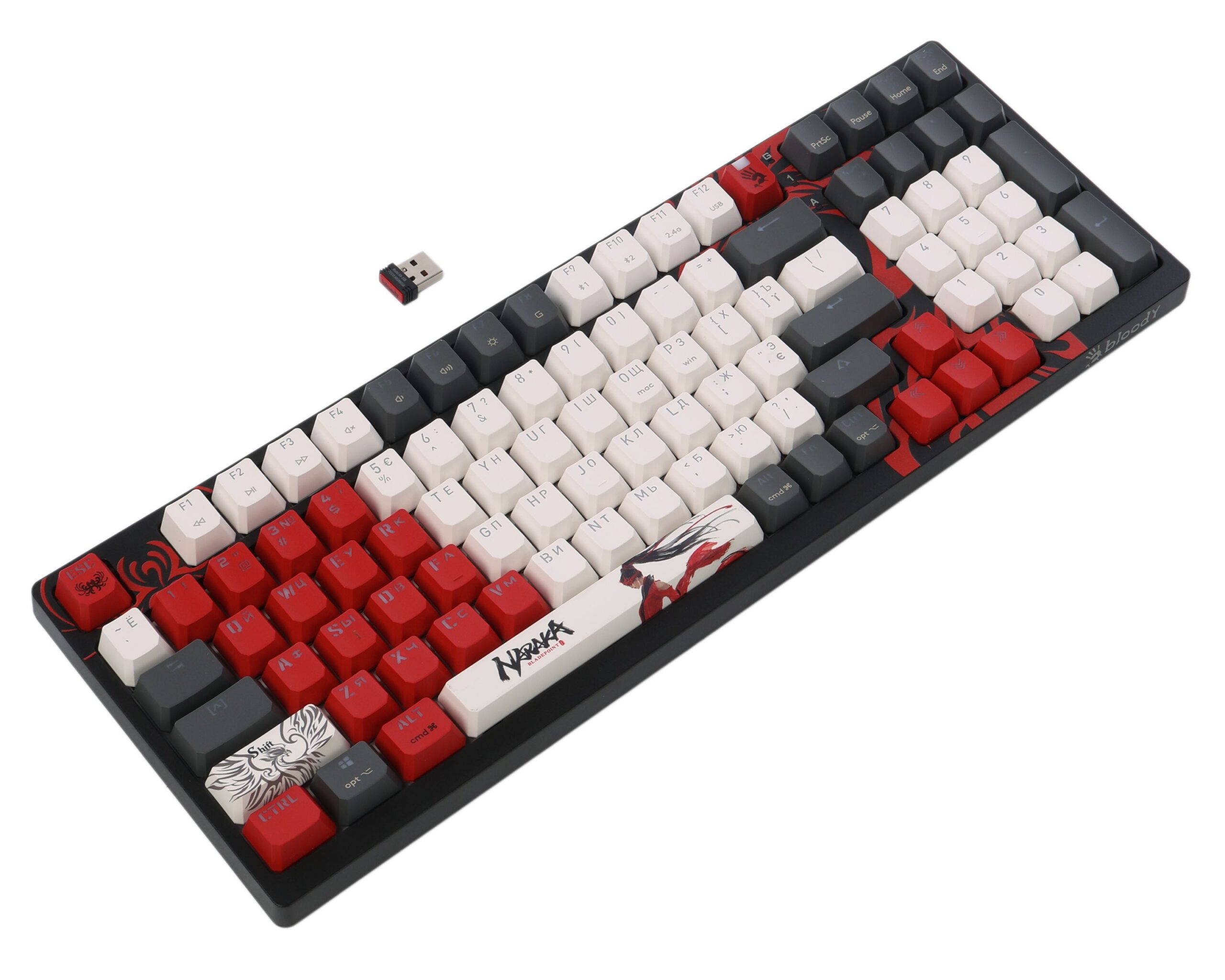 Клавіатура механічна ігрова, USB, RGB підсвічування, Blms Red Plus — фото 5
