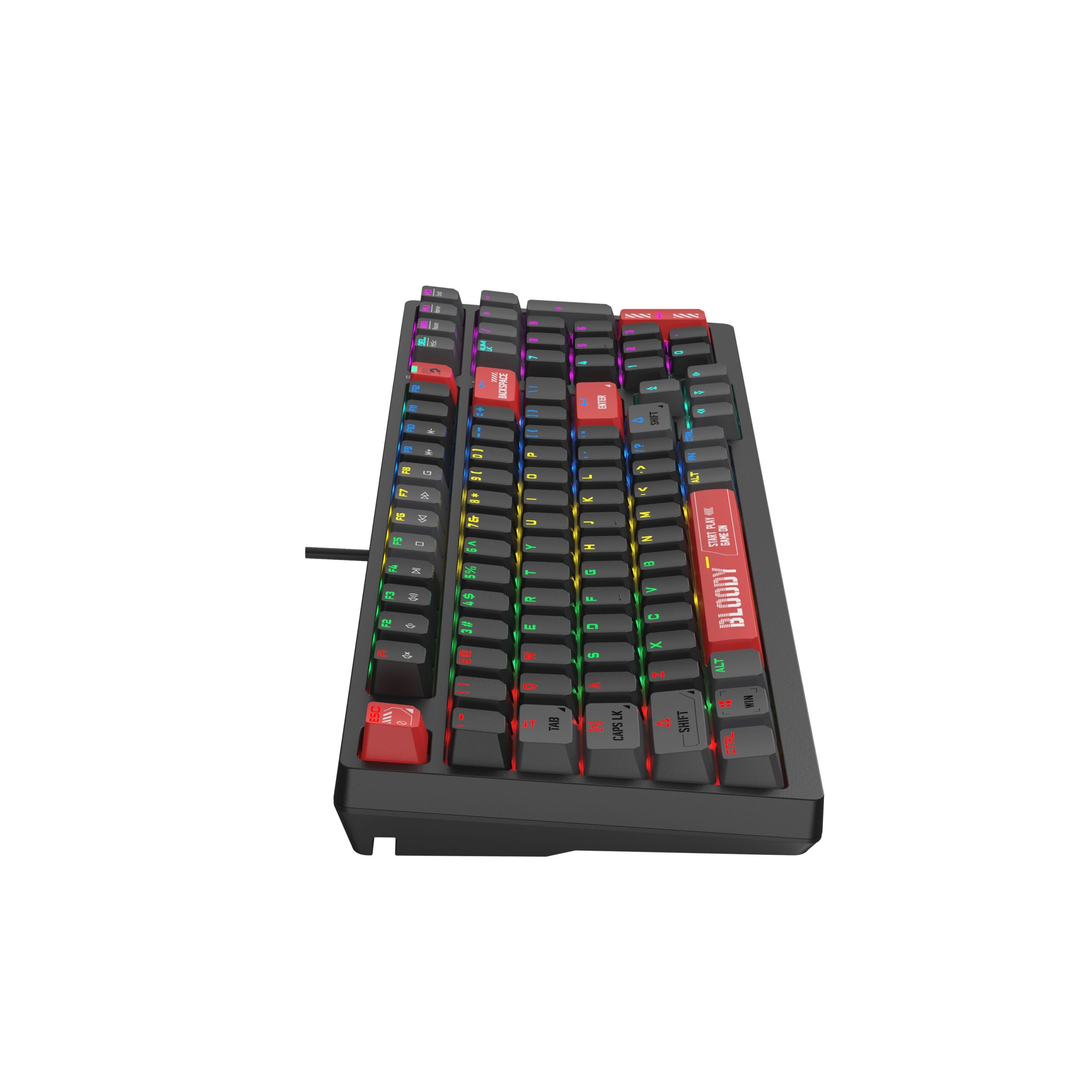 Клавіатура механічна ігрова, USB, RGB підсвічування, Blms Red Plus — фото 6
