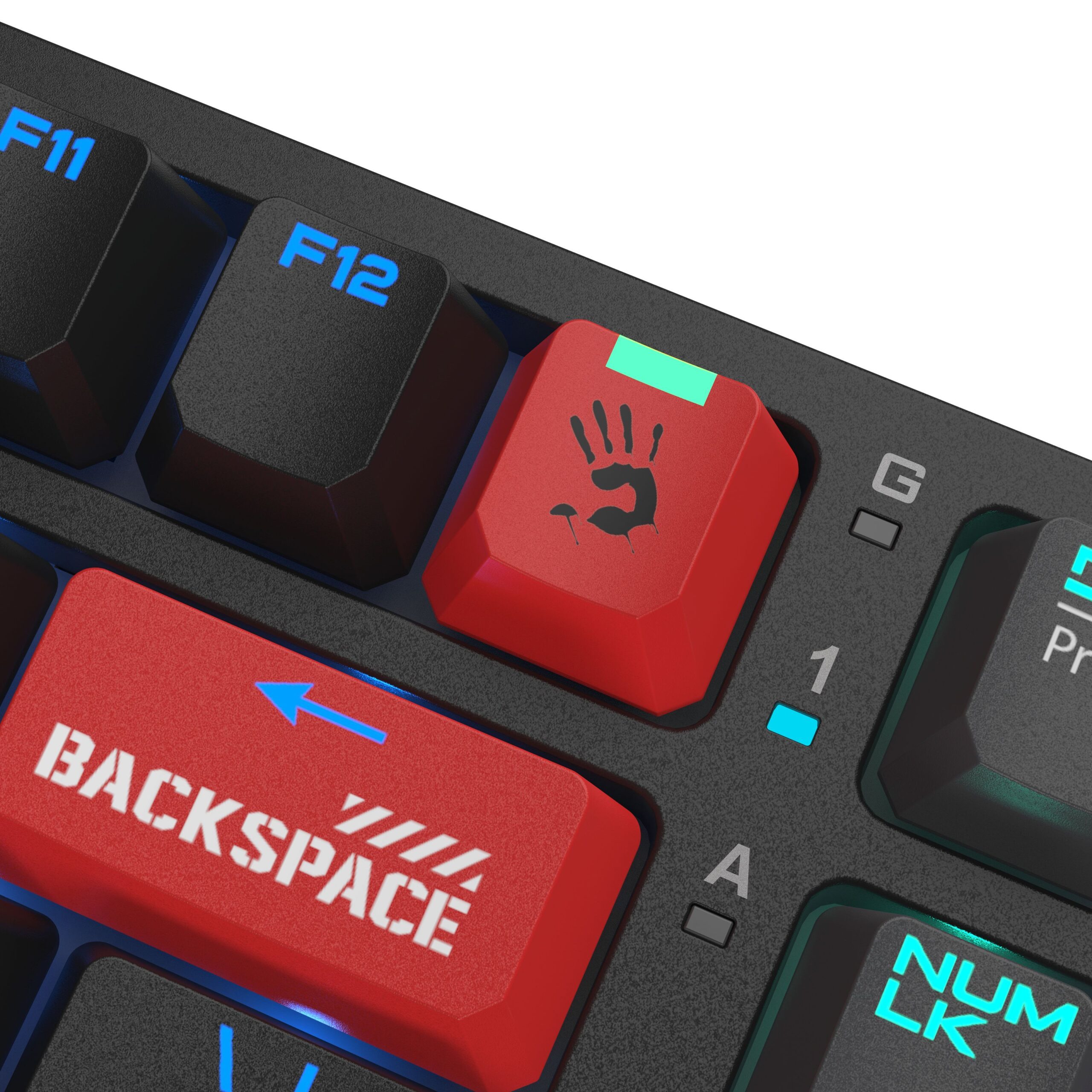 Клавіатура механічна ігрова, USB, RGB підсвічування, Blms Red Plus — фото 7