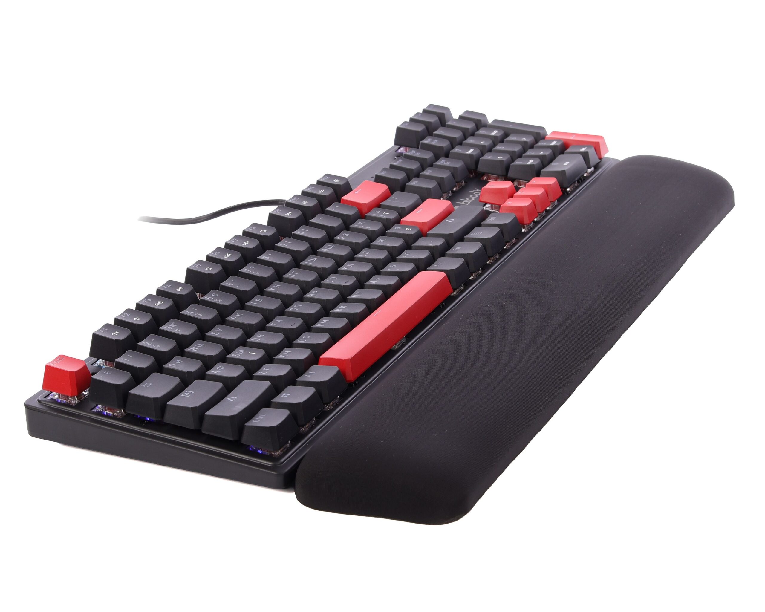 Клавіатура механічна ігрова, USB, RGB підсвічування, Blms Red Switch — фото 5