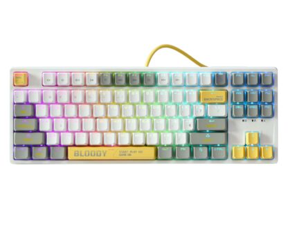 Клавіатура механічна ігрова, USB, RGB підсвічування, Blms TKL Switch (S87, Energy White)