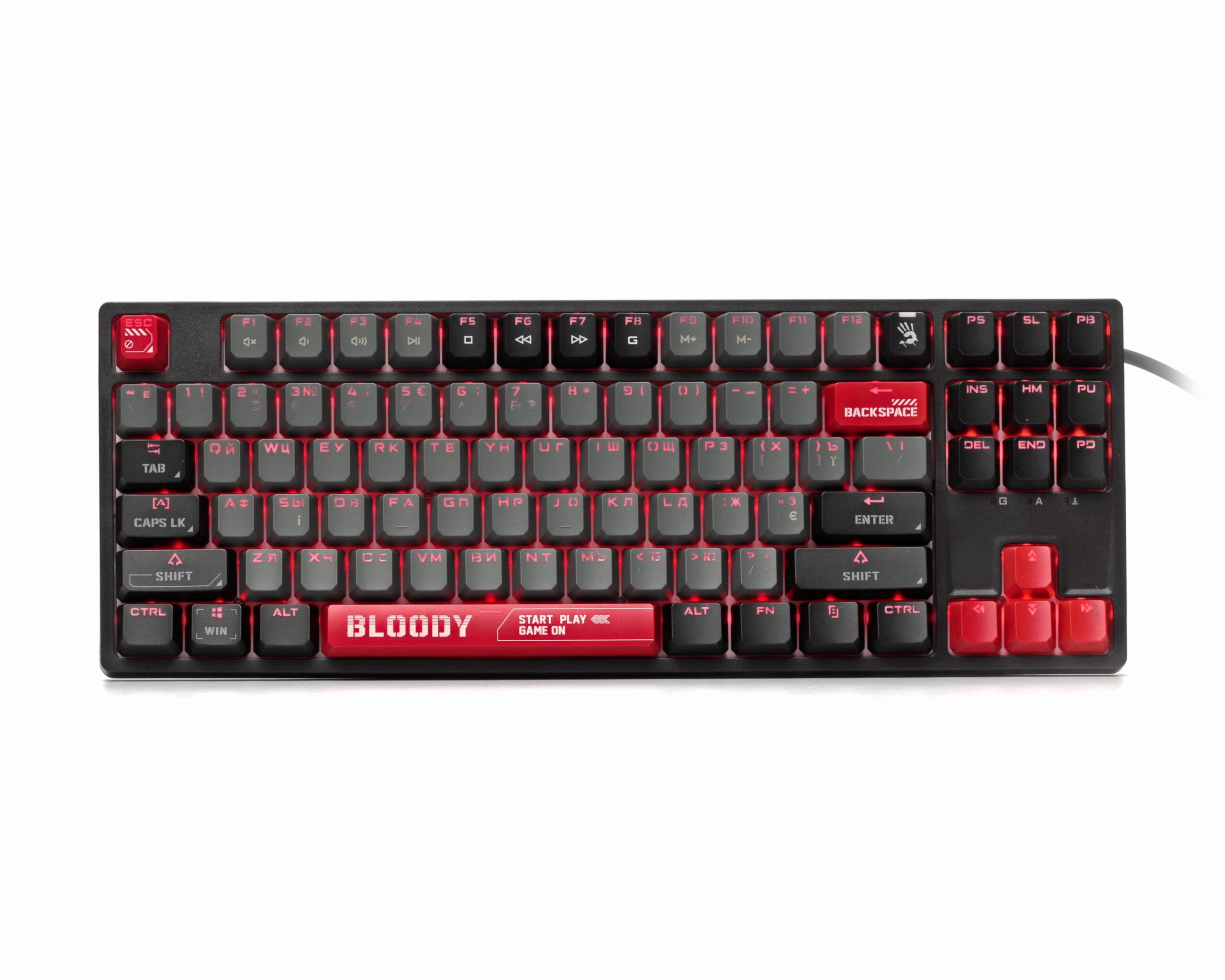 Клавіатура механічна ігрова, USB, RGB підсвічування, Blms TKL Switch — фото 2