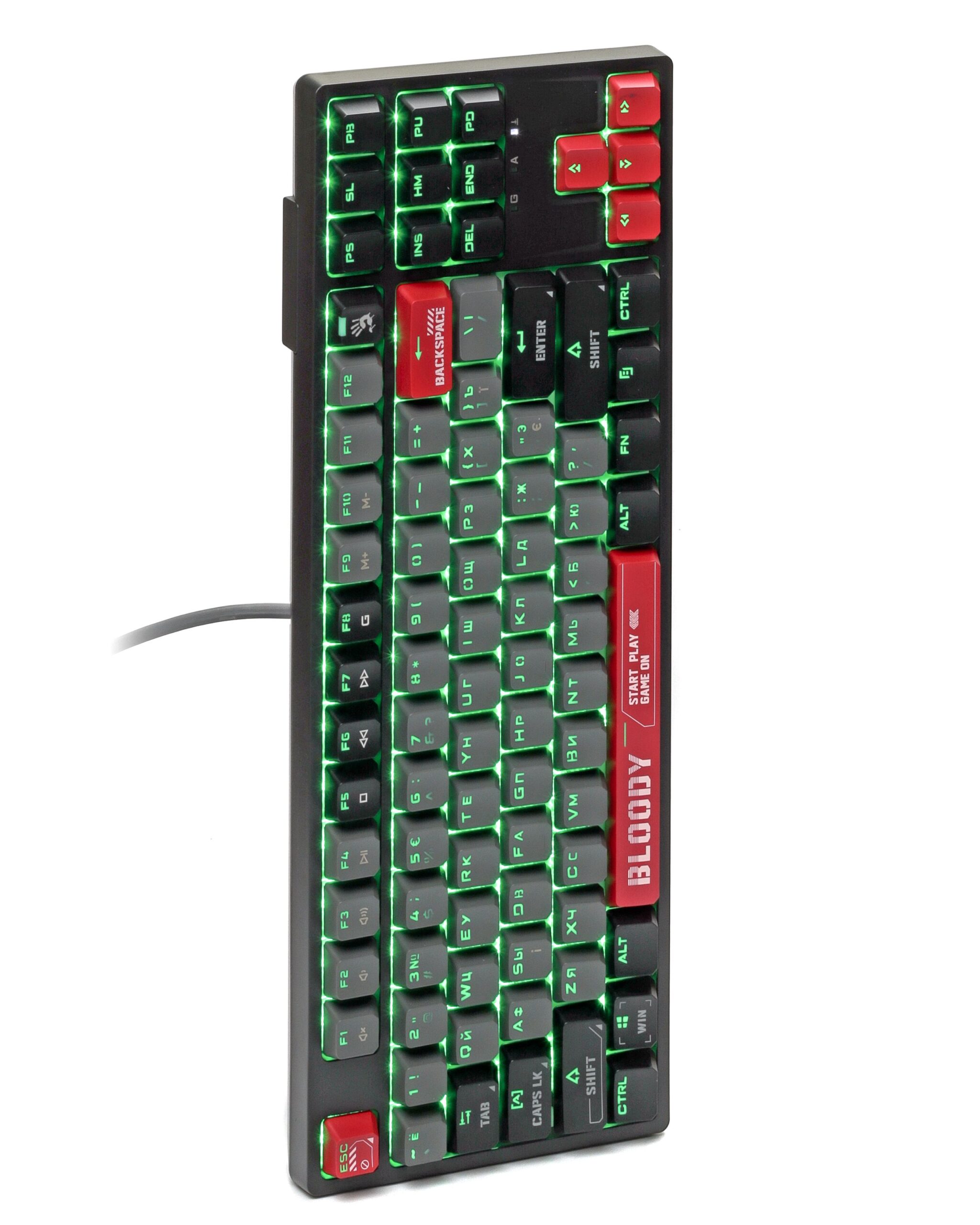 Клавіатура механічна ігрова, USB, RGB підсвічування, Blms TKL Switch — фото 5