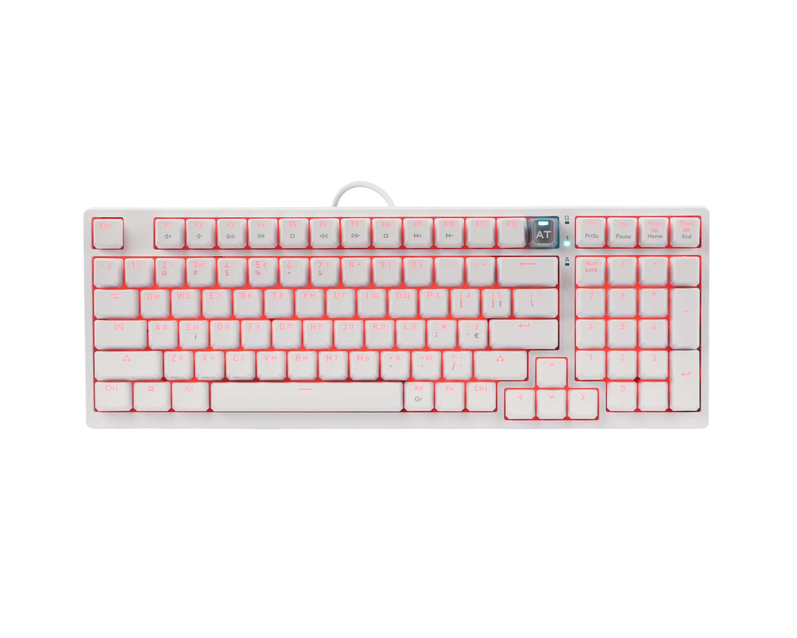 Клавіатура оптична ігрова, USB, RGB підсвічування, Alpha Optical