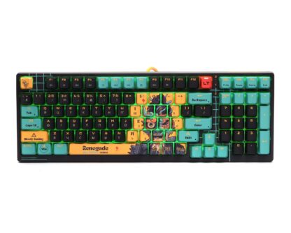 Клавіатура оптична ігрова, USB, RGB підсвічування, Alpha Optical