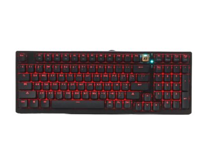 Клавіатура оптична ігрова, USB, RGB підсвічування, Alpha Optical (AT98, Чорний)