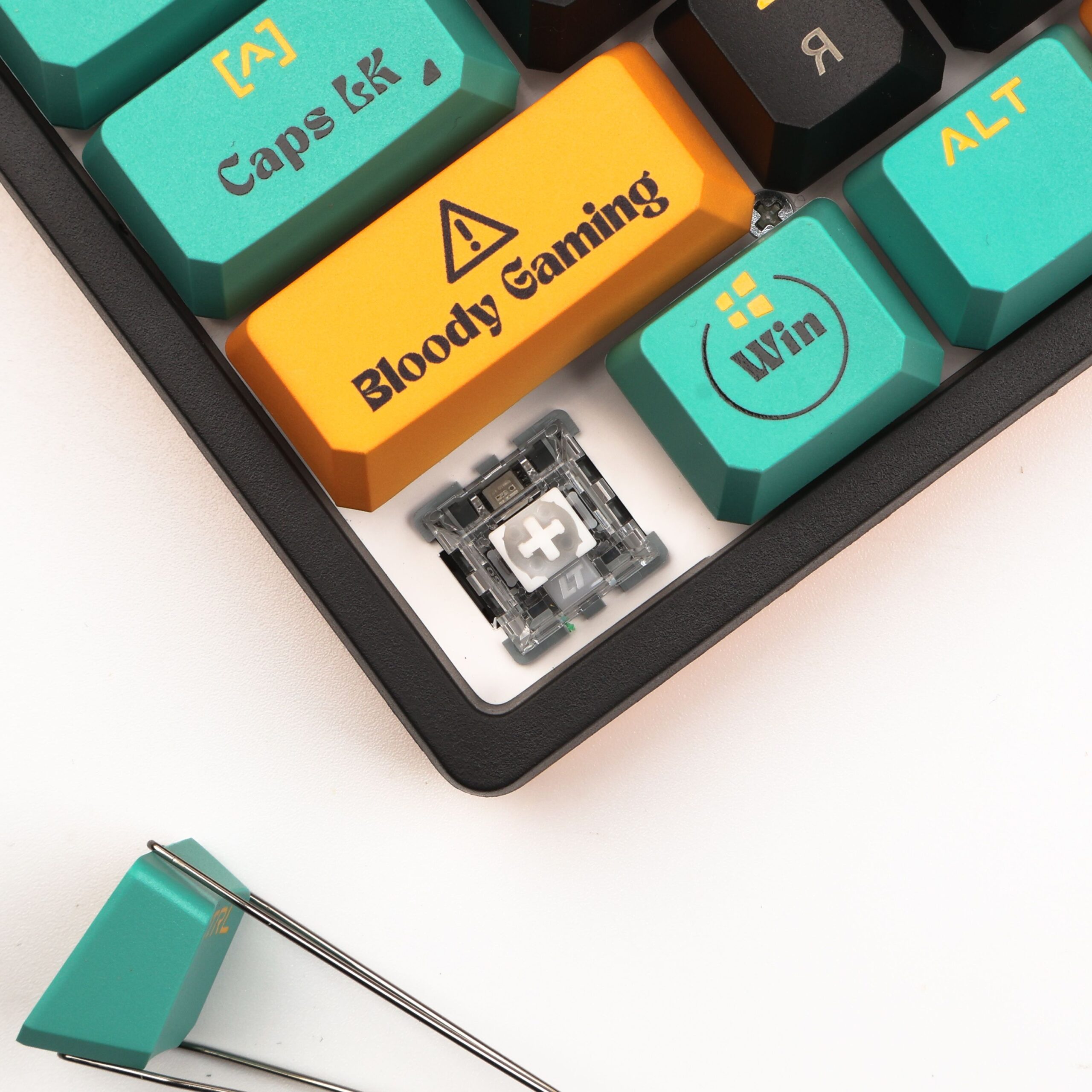 Клавіатура оптична ігрова, USB, RGB підсвічування, Alpha Optical — фото 10