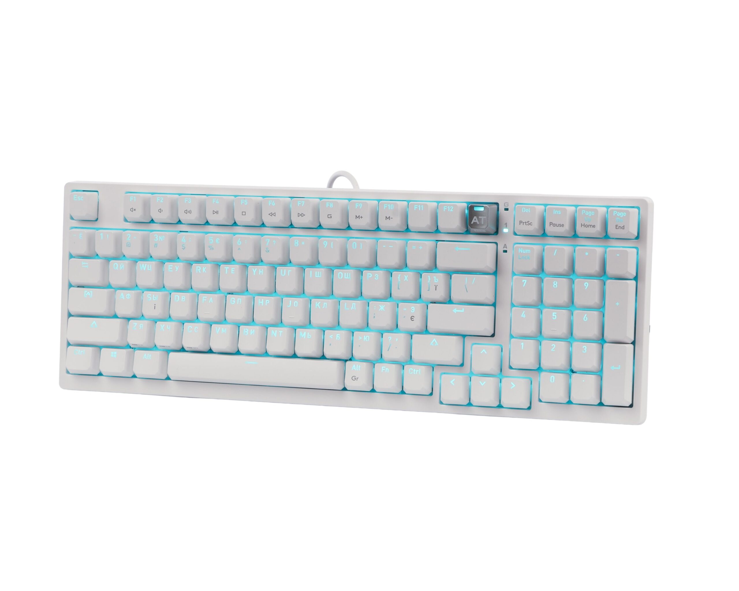 Клавіатура оптична ігрова, USB, RGB підсвічування, Alpha Optical — фото 2