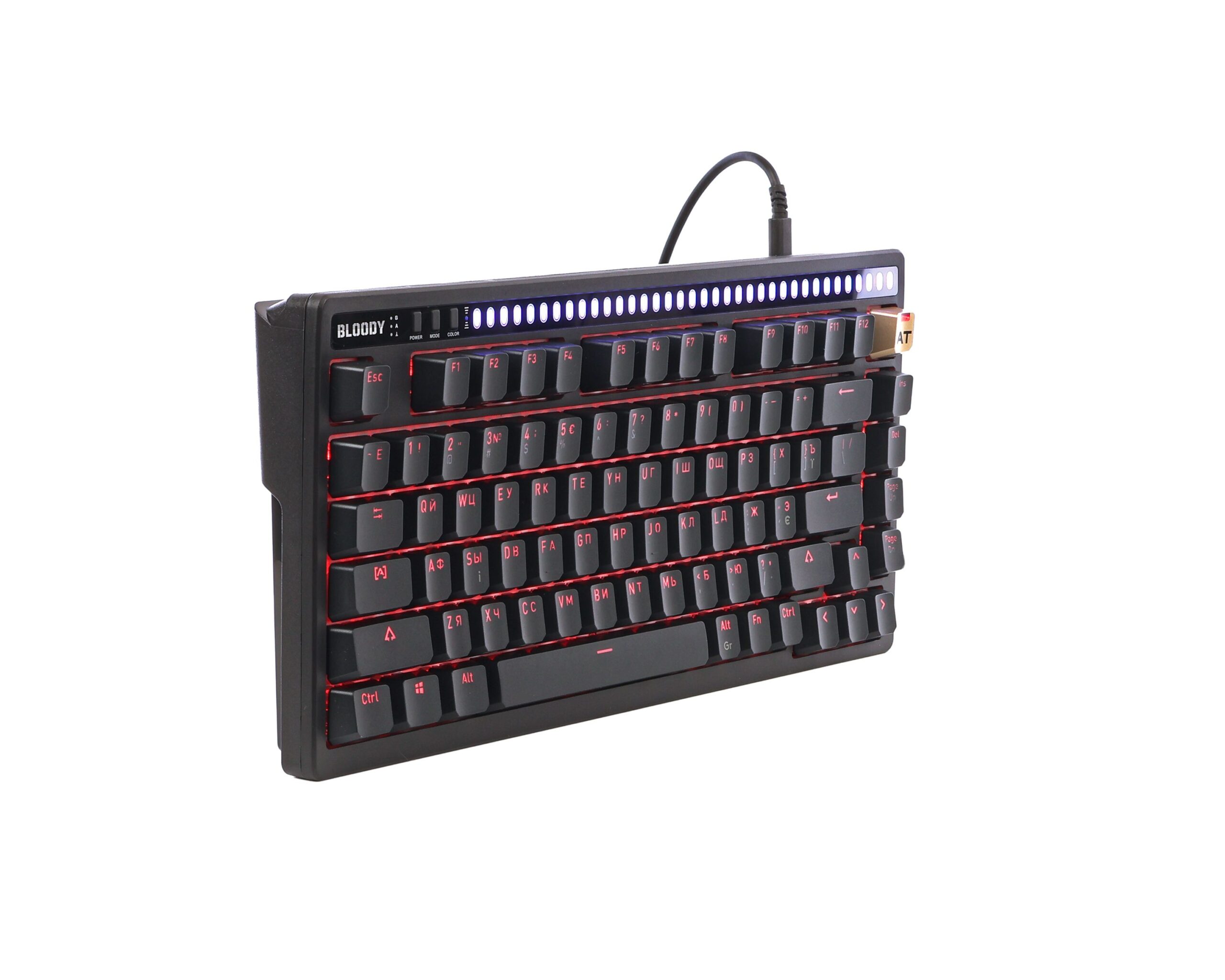 Клавіатура оптична ігрова, USB, RGB підсвічування, Alpha Optical — фото 3