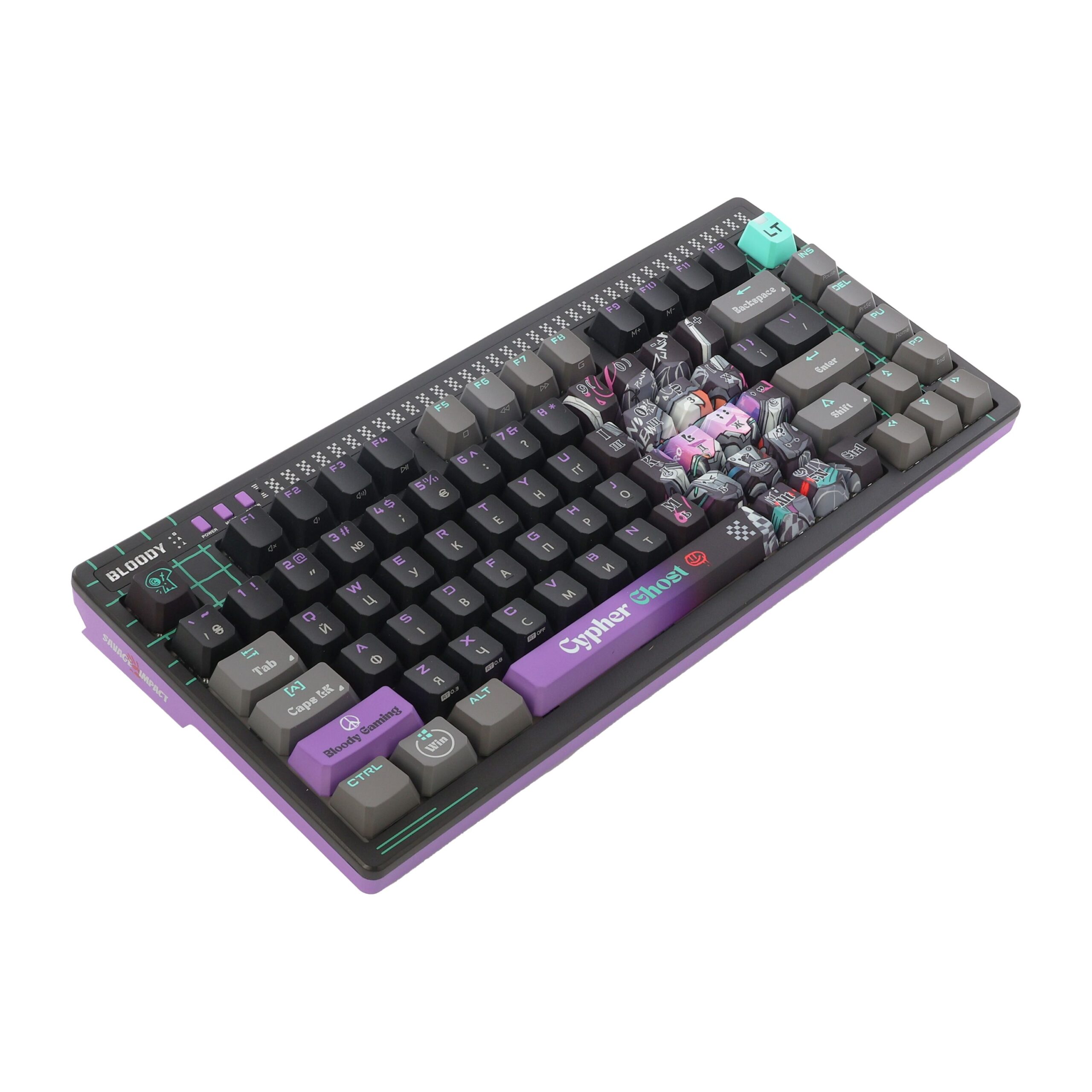 Клавіатура оптична ігрова, USB, RGB підсвічування, Alpha Optical — фото 4