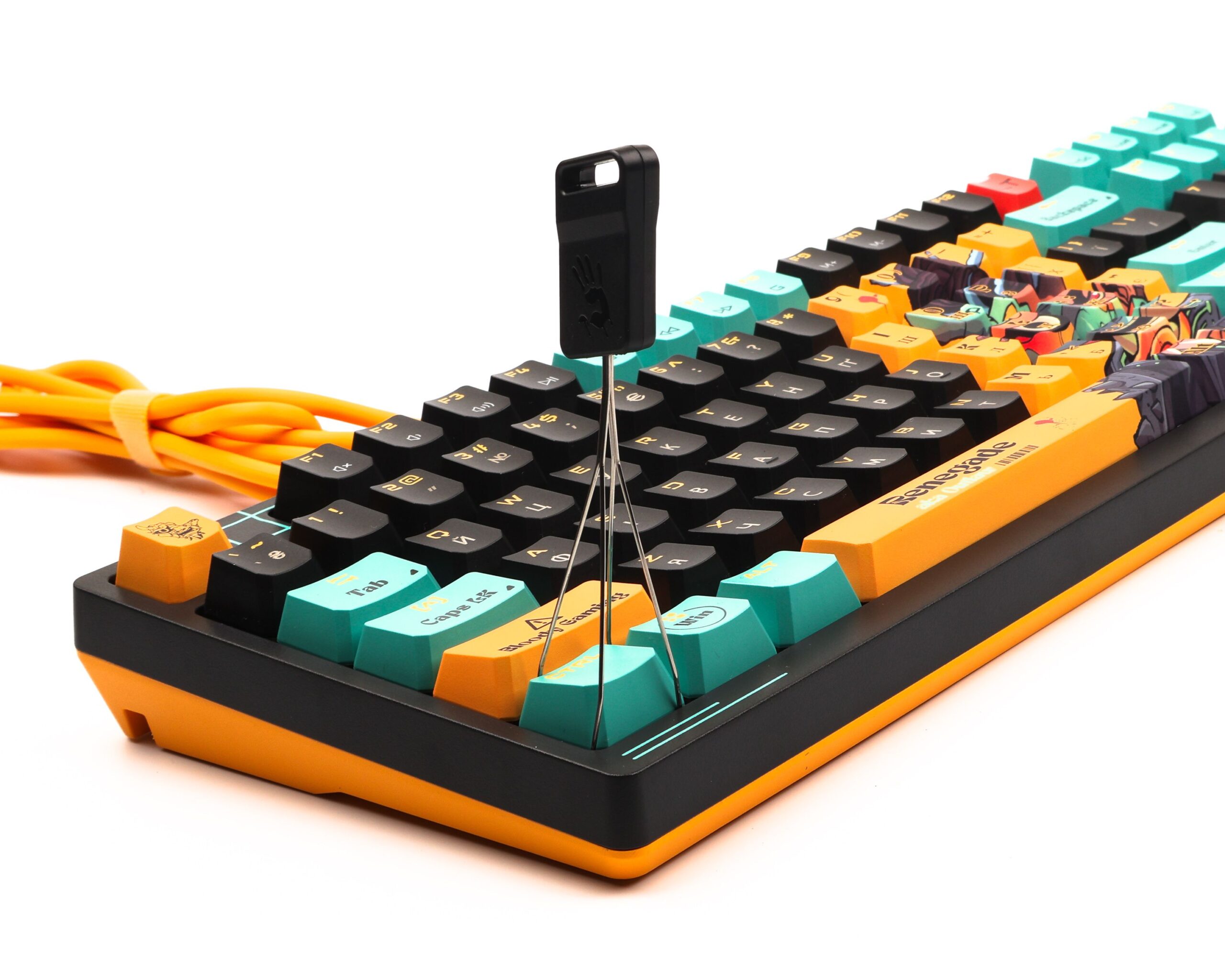 Клавіатура оптична ігрова, USB, RGB підсвічування, Alpha Optical — фото 8