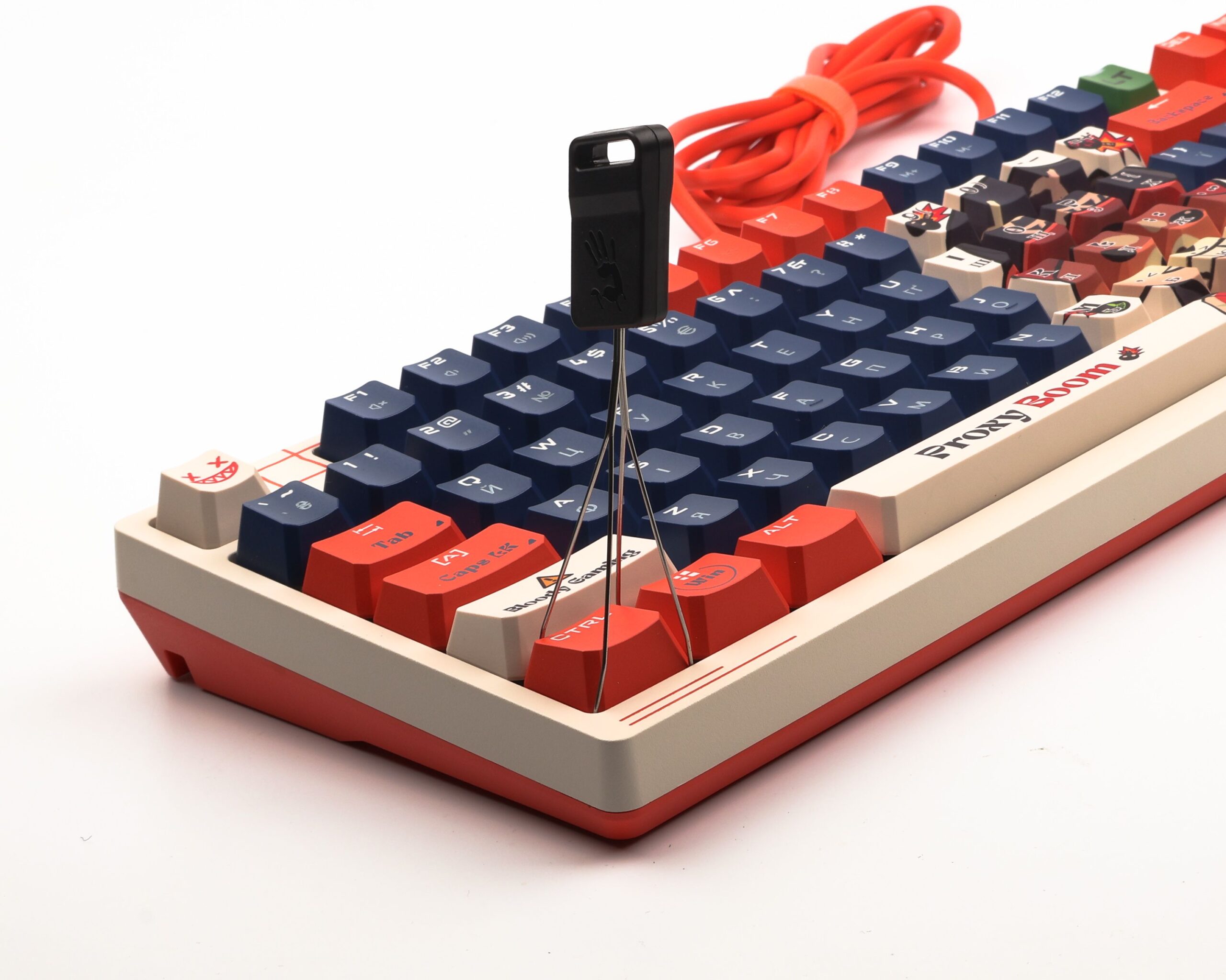 Клавіатура оптична ігрова, USB, RGB підсвічування, Alpha Optical — фото 8