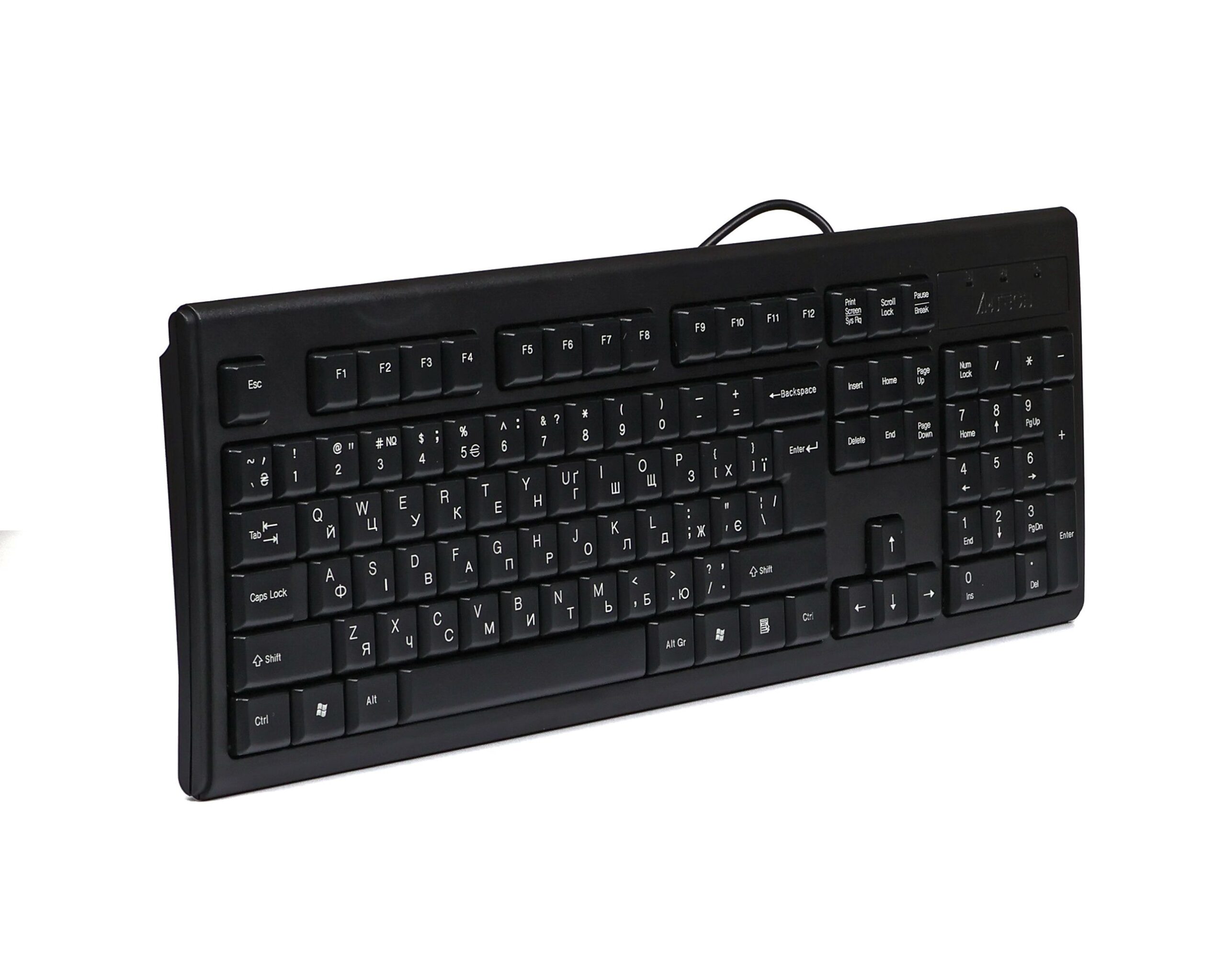 Клавіатура PS/2, X-slim, Comfort Key A4Tech KR-83 PS/2 чорний — фото 3