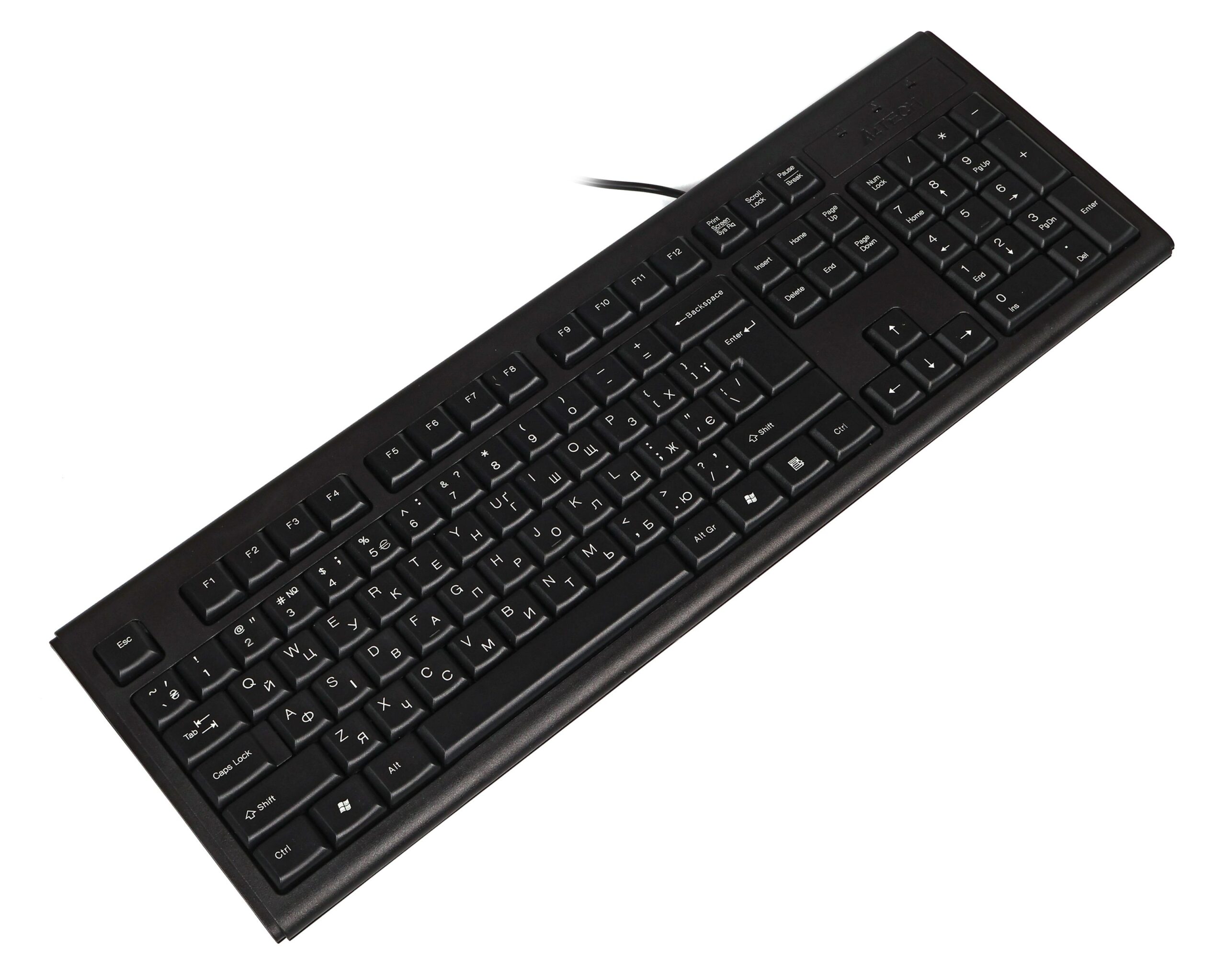 Клавіатура PS/2, X-slim, Comfort Key A4Tech KR-83 PS/2 чорний — фото 4