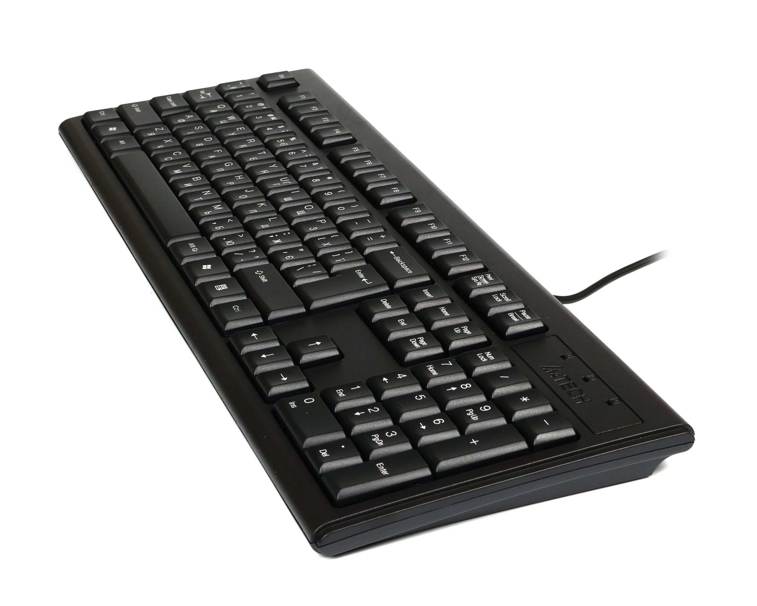Клавіатура PS/2, X-slim, Comfort Key A4Tech KR-83 PS/2 чорний — фото 5