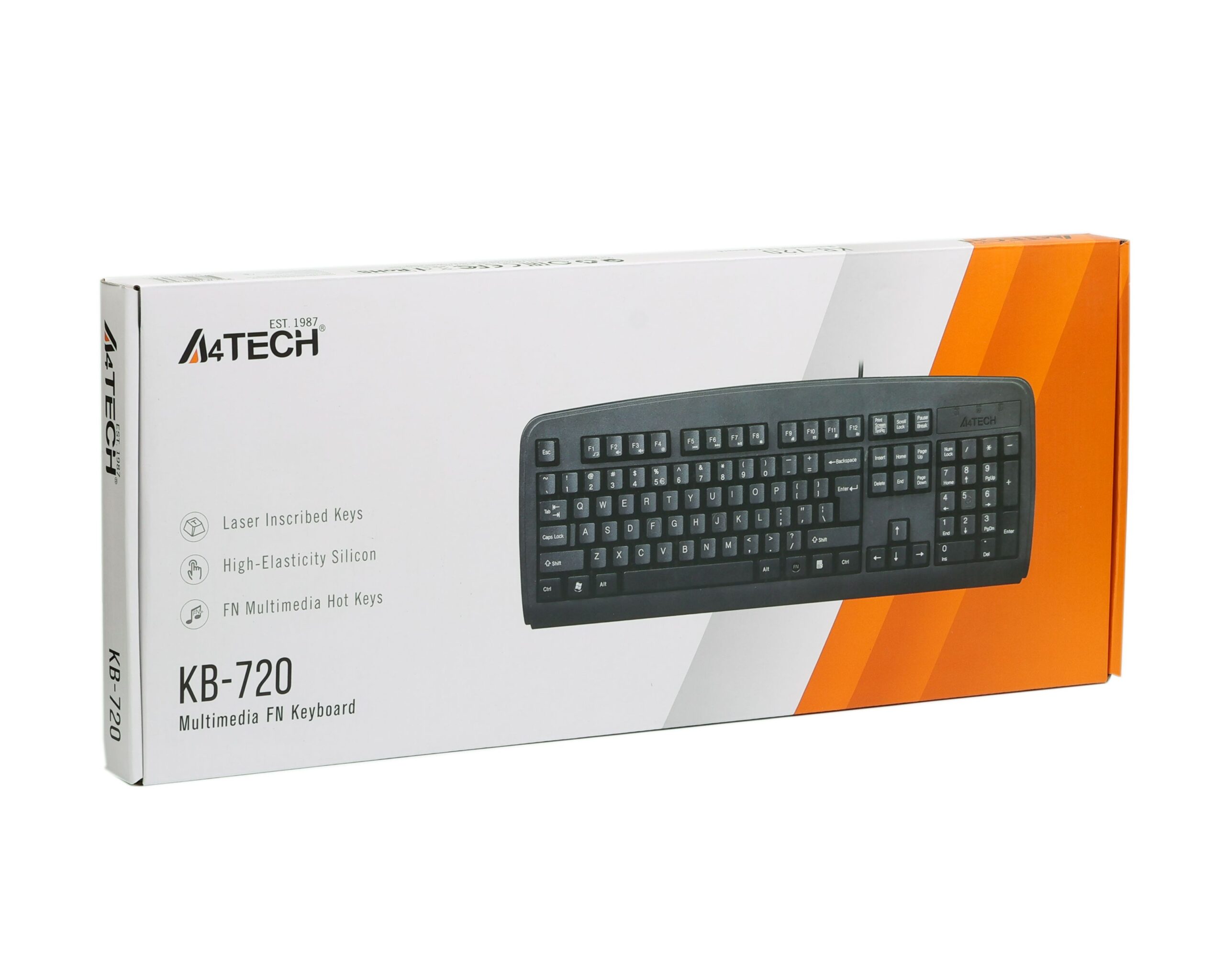Клавіатура USB, чорний A4Tech KB-720 USB — фото 5