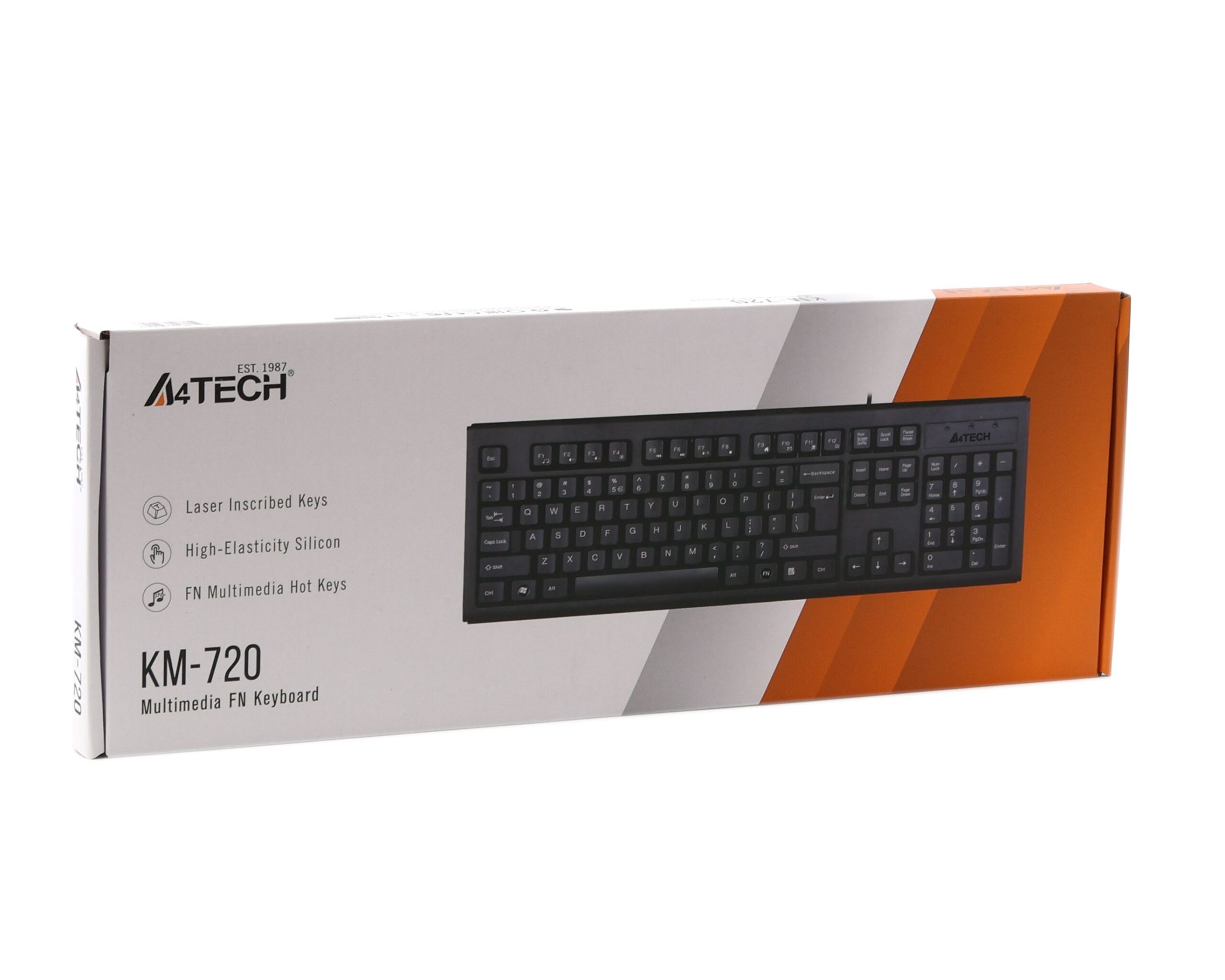 Клавіатура USB, чорний A4Tech KM-720 USB — фото 4