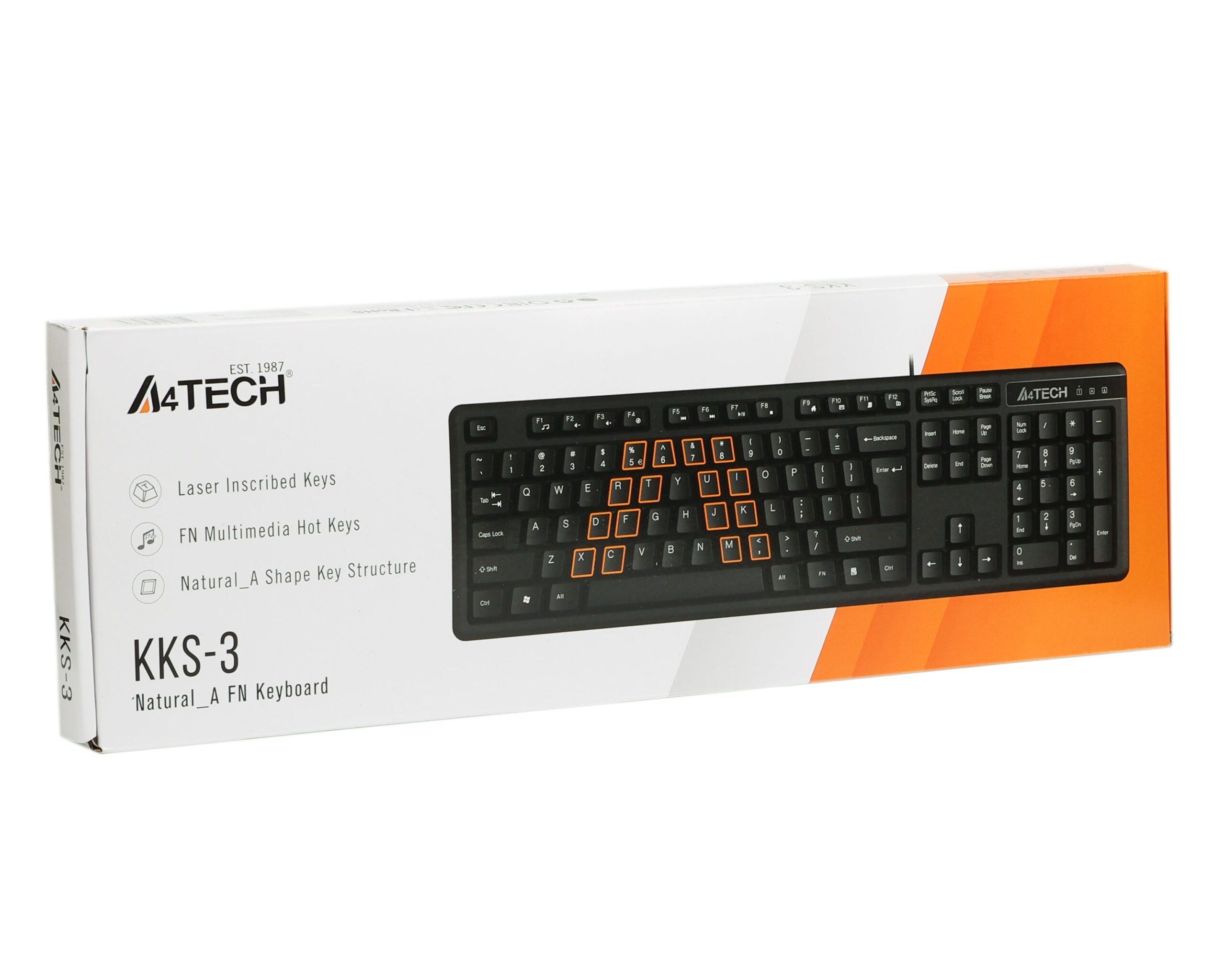 Клавіатура USB, Comfort Key A4Tech KKS-3 USB чорний — фото 5