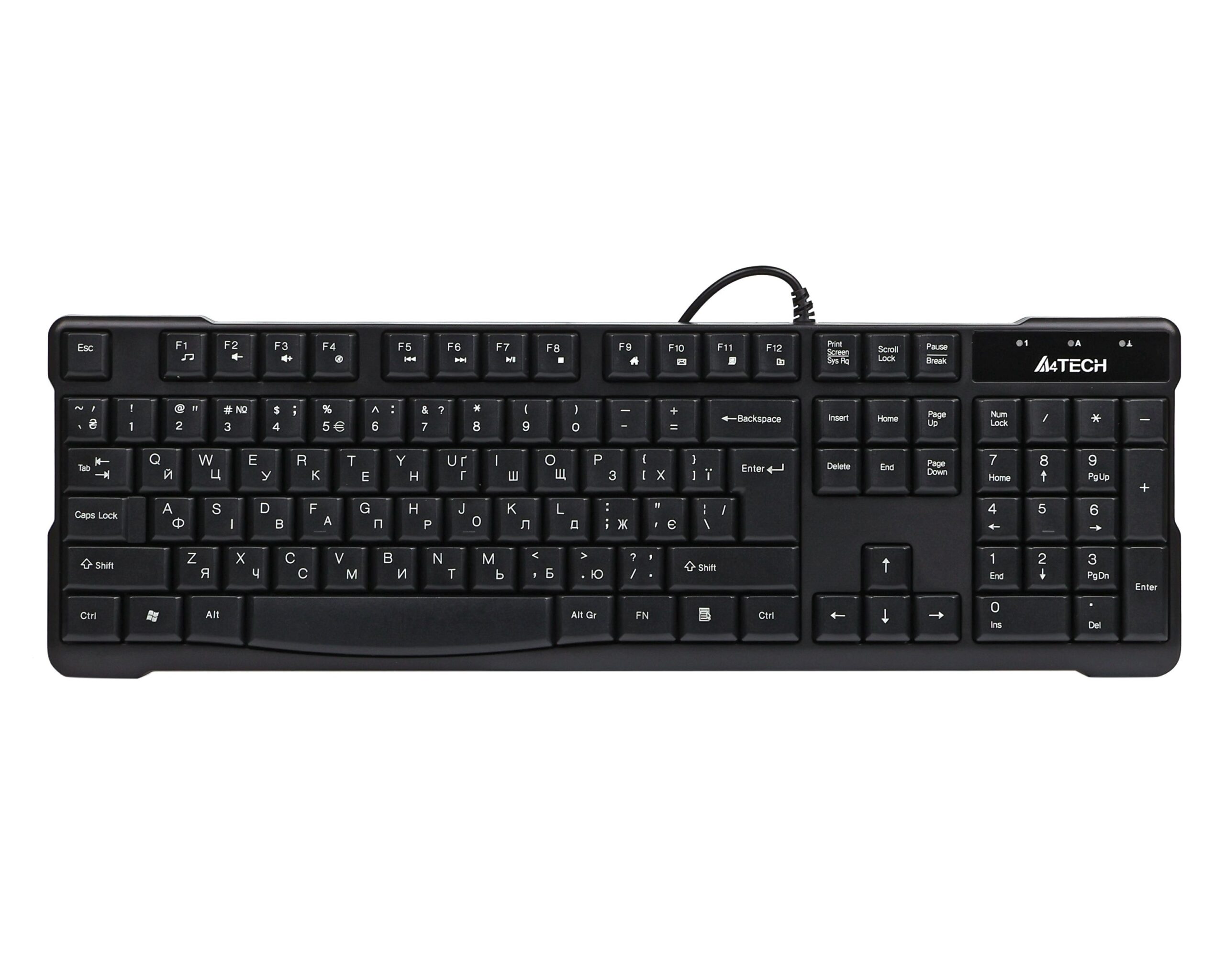 Клавіатура USB, Comfort Key A4Tech KR-750 USB чорний