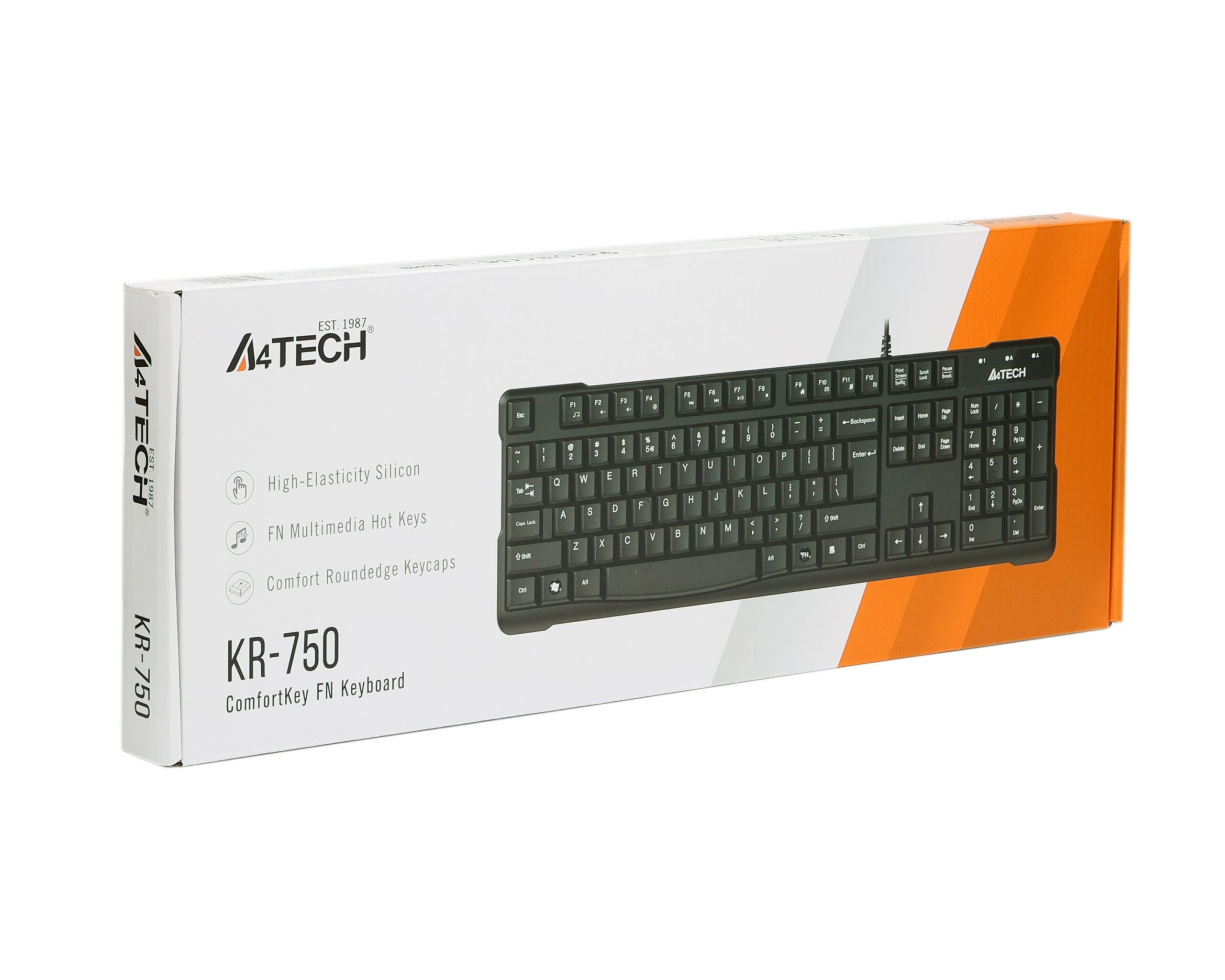 Клавіатура USB, Comfort Key A4Tech KR-750 USB чорний — фото 5
