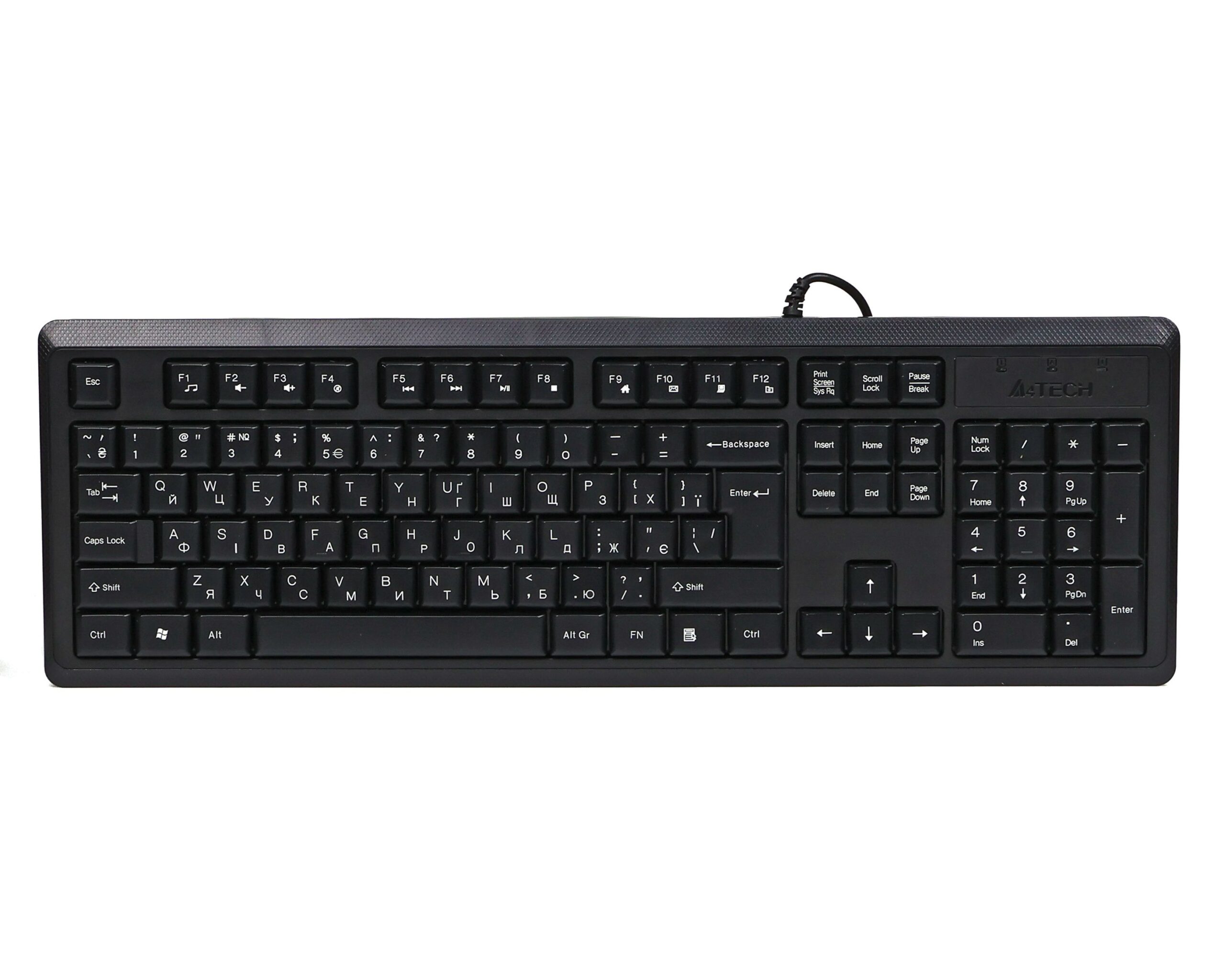 Клавіатура USB, Comfort Key A4Tech KR-92 USB чорний