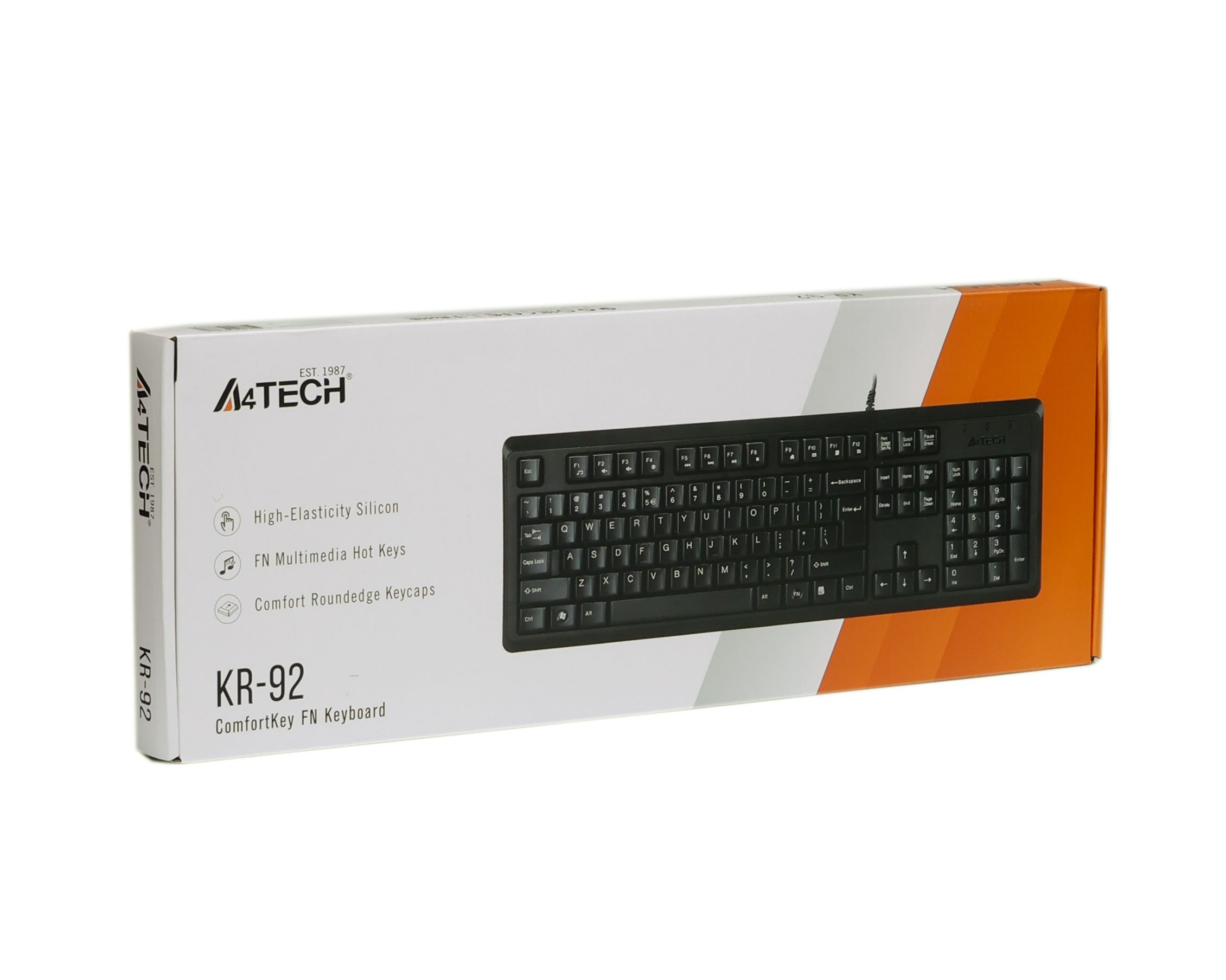 Клавіатура USB, Comfort Key A4Tech KR-92 USB чорний — фото 7