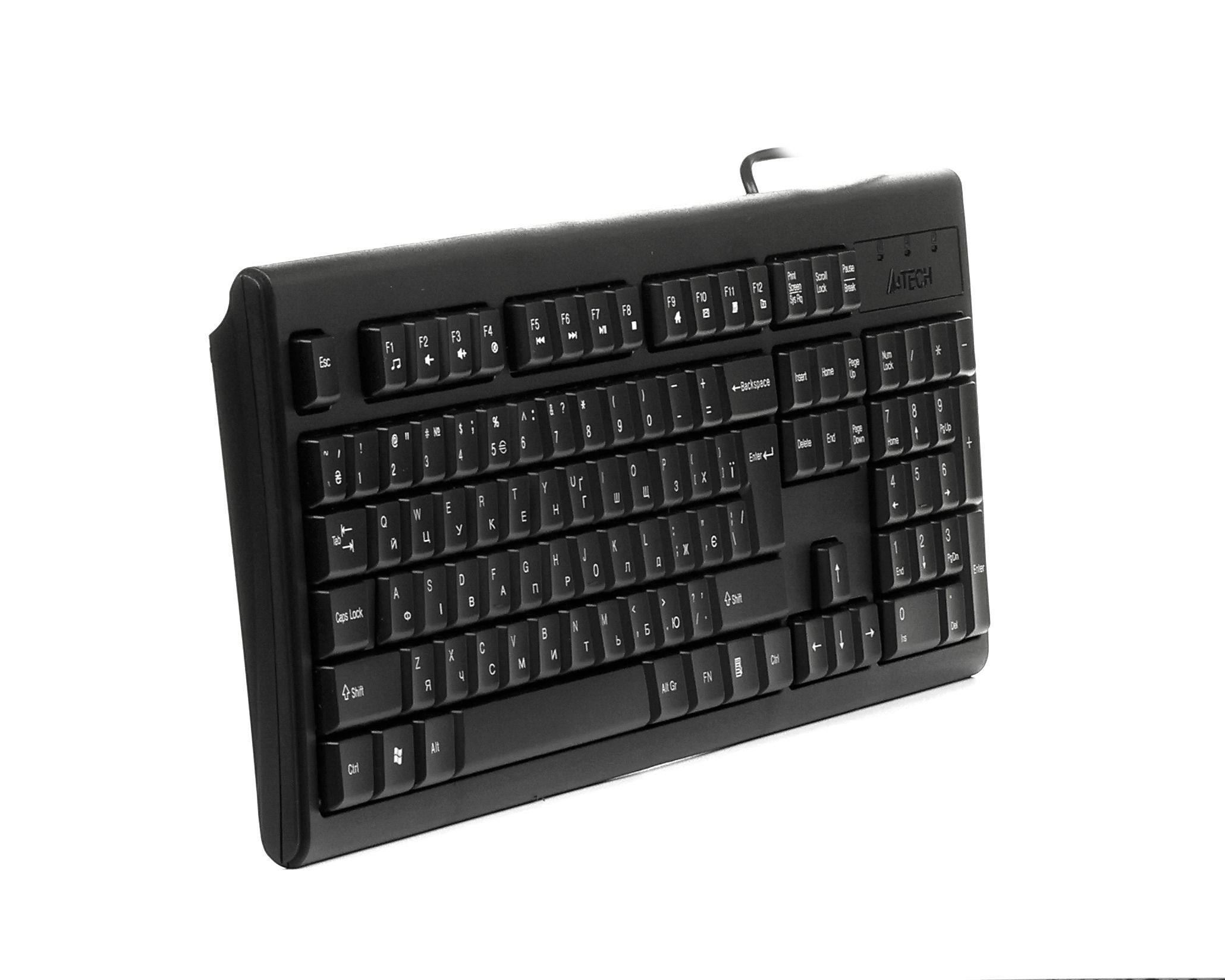 Клавіатура USB, X-slim, Comfort Key A4Tech KRS-83 USB чорний — фото 3