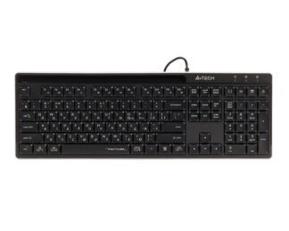 Клавіатура з ножичним перемикачем Fstyler, USB, Quiet typing, чорна