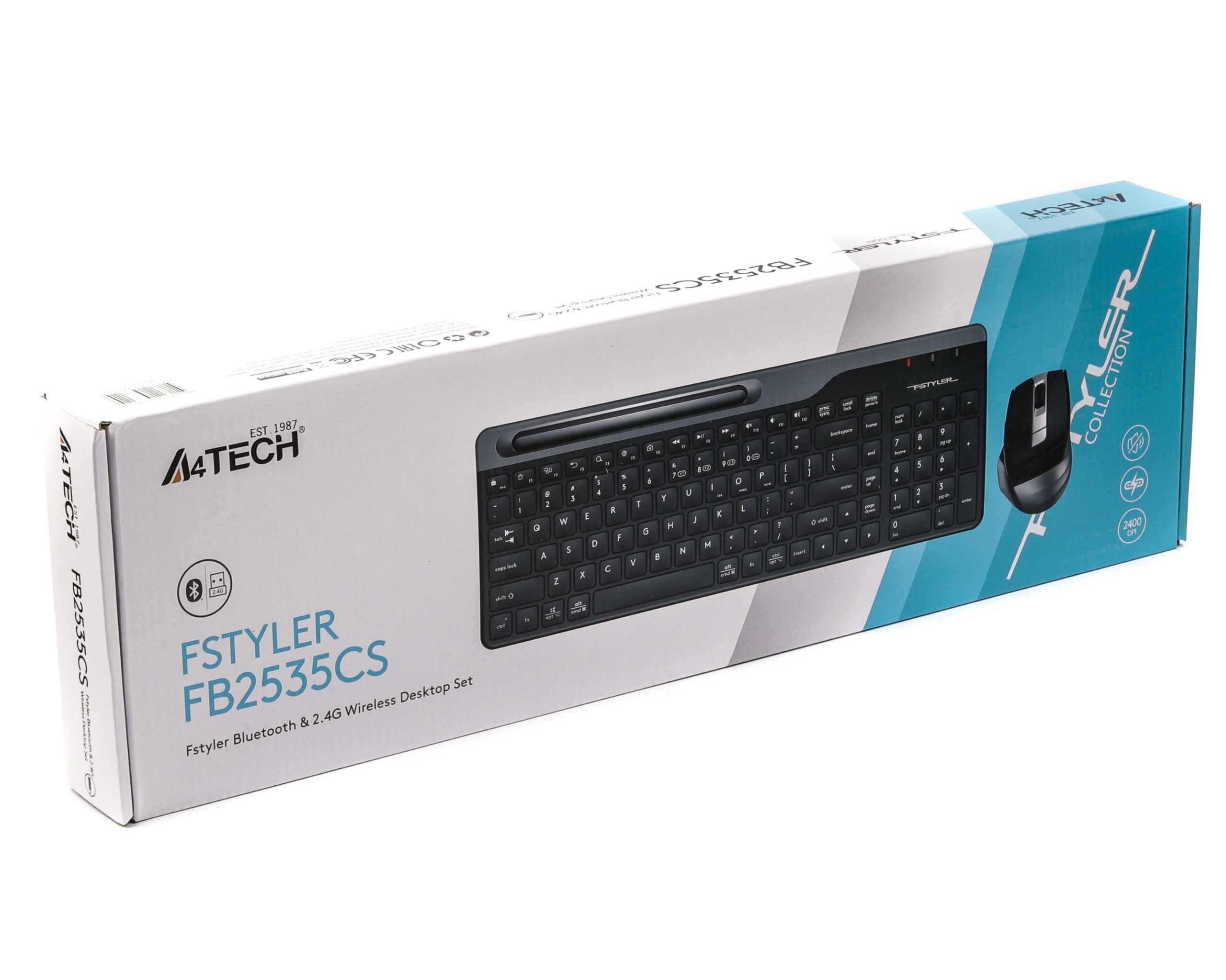 Комплект бездротовий Fstyler клавіатура+ безшумна миша, USB A4Tech — фото 10
