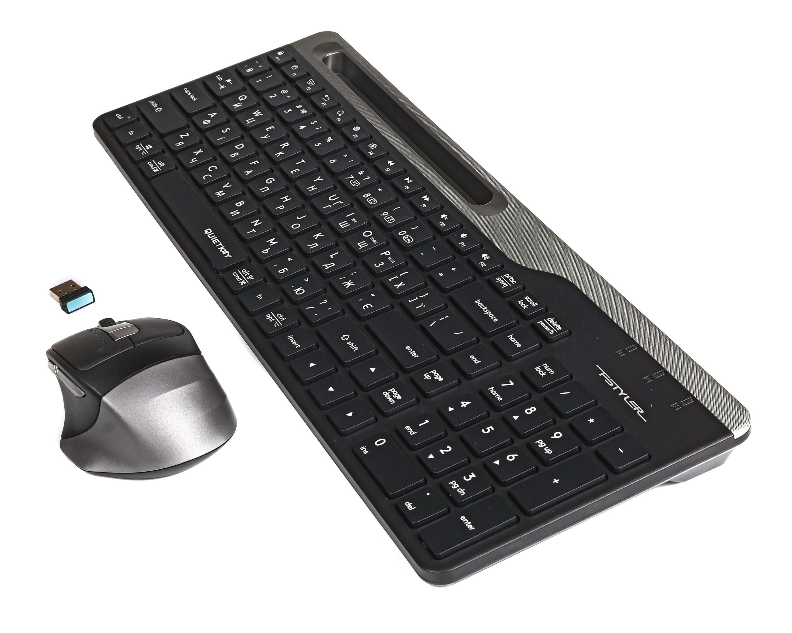 Комплект бездротовий Fstyler клавіатура+ безшумна миша, USB A4Tech — фото 5