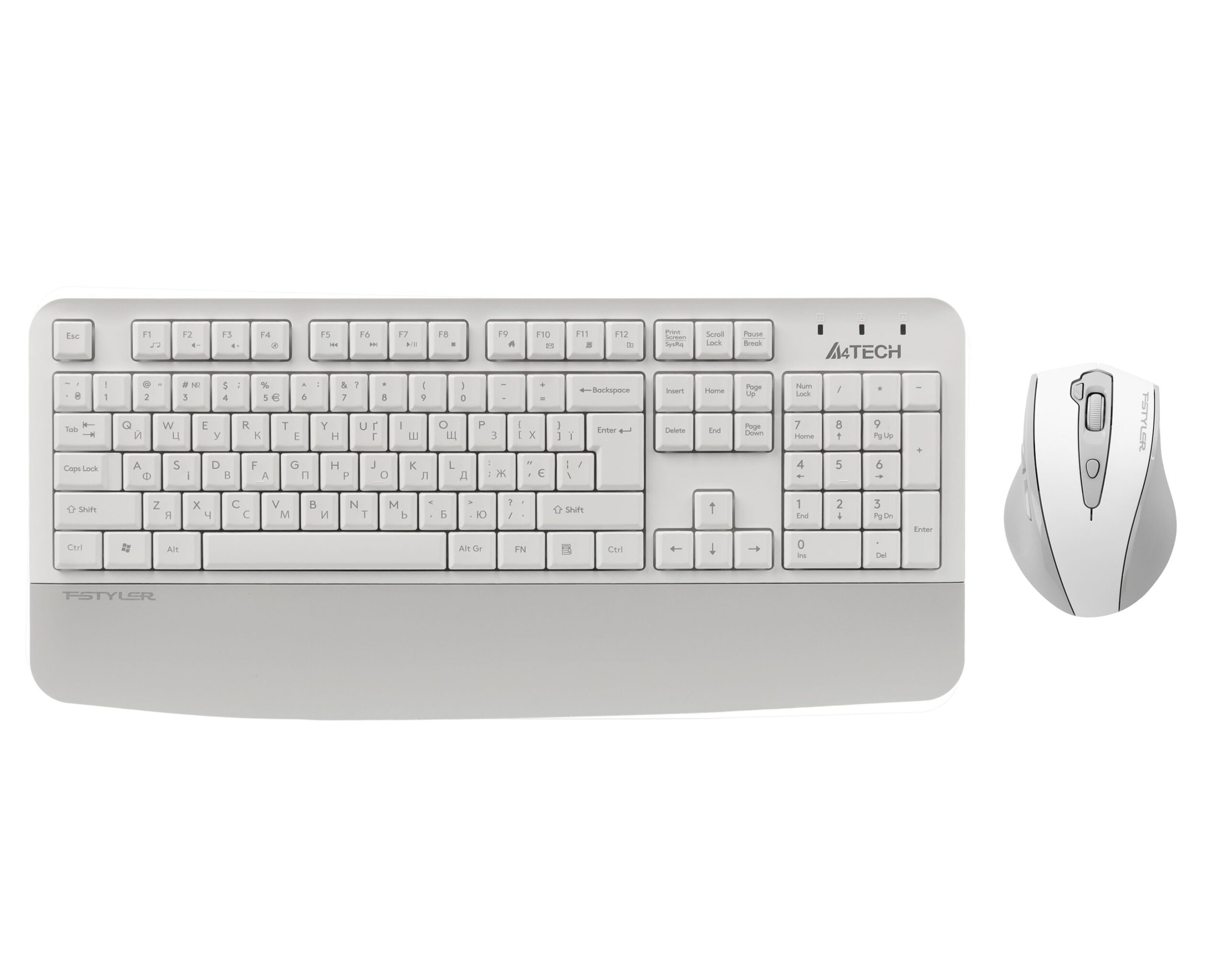 Комплект бездротовий Fstyler клавіатура+миша безшумна, USB A4Tech